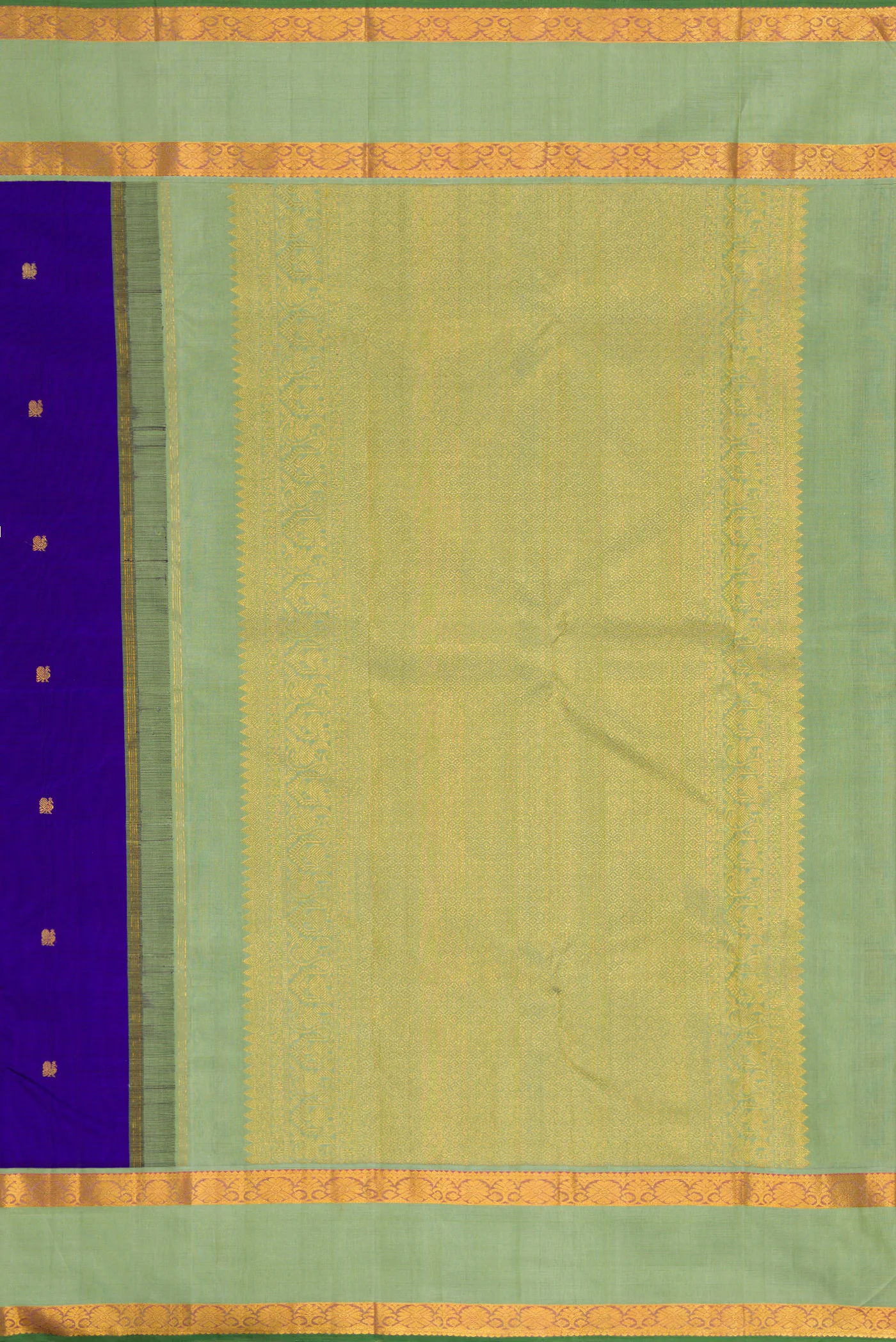 Royal Blue Kanjivaram Silk Saree - Image 7