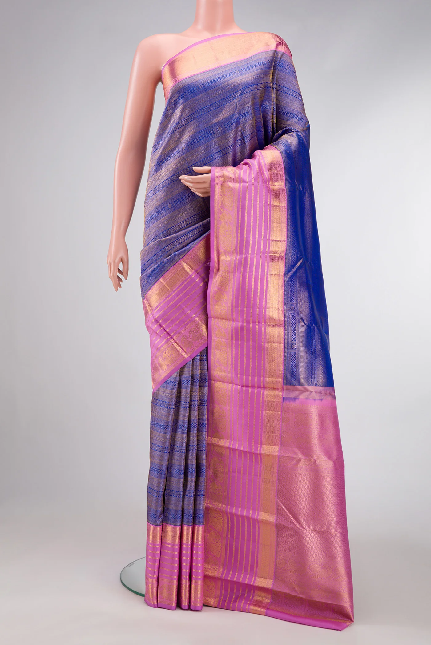 Royal Blue Kanjivaram Silk Saree