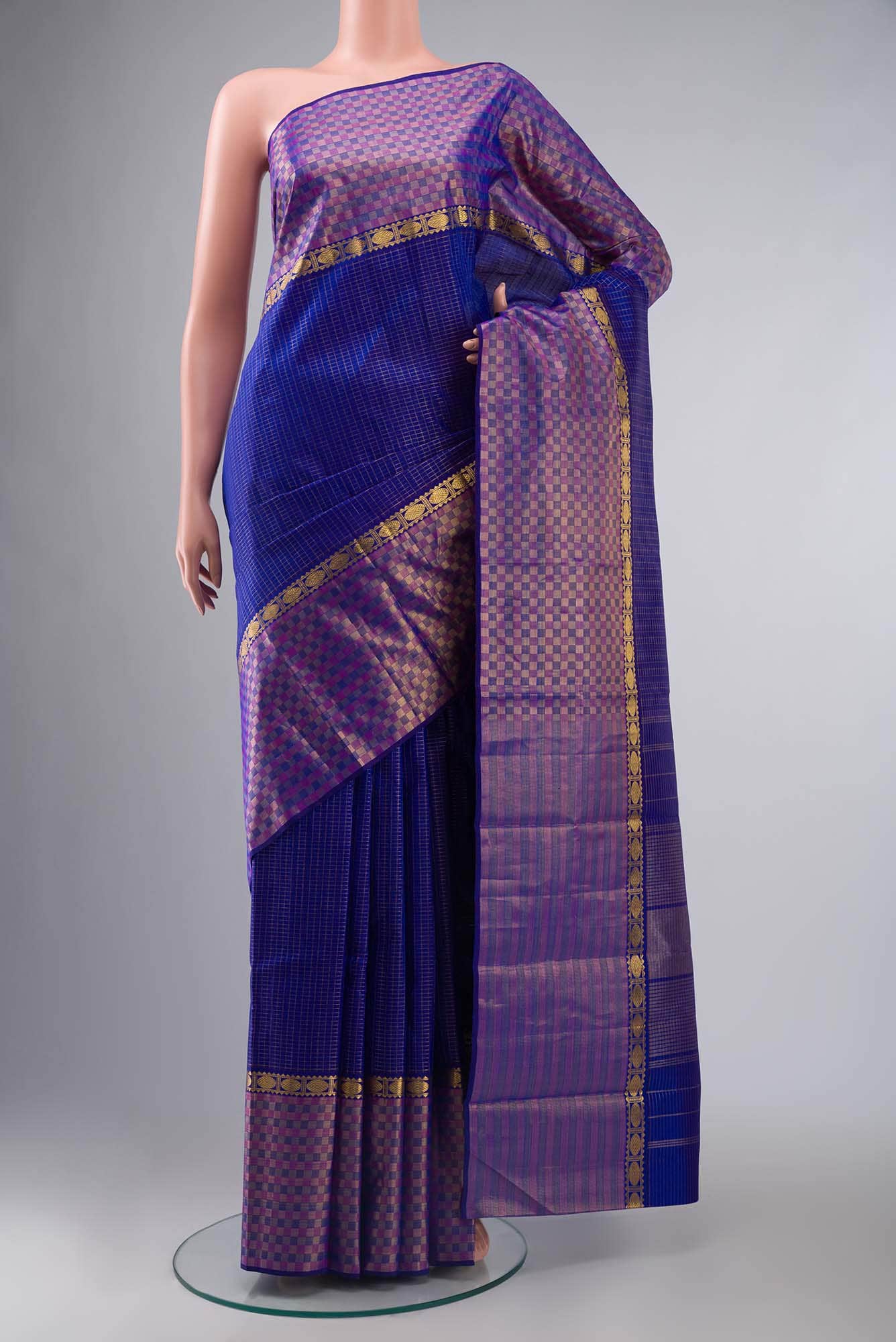 Royal Blue Kanjivaram Silk Saree