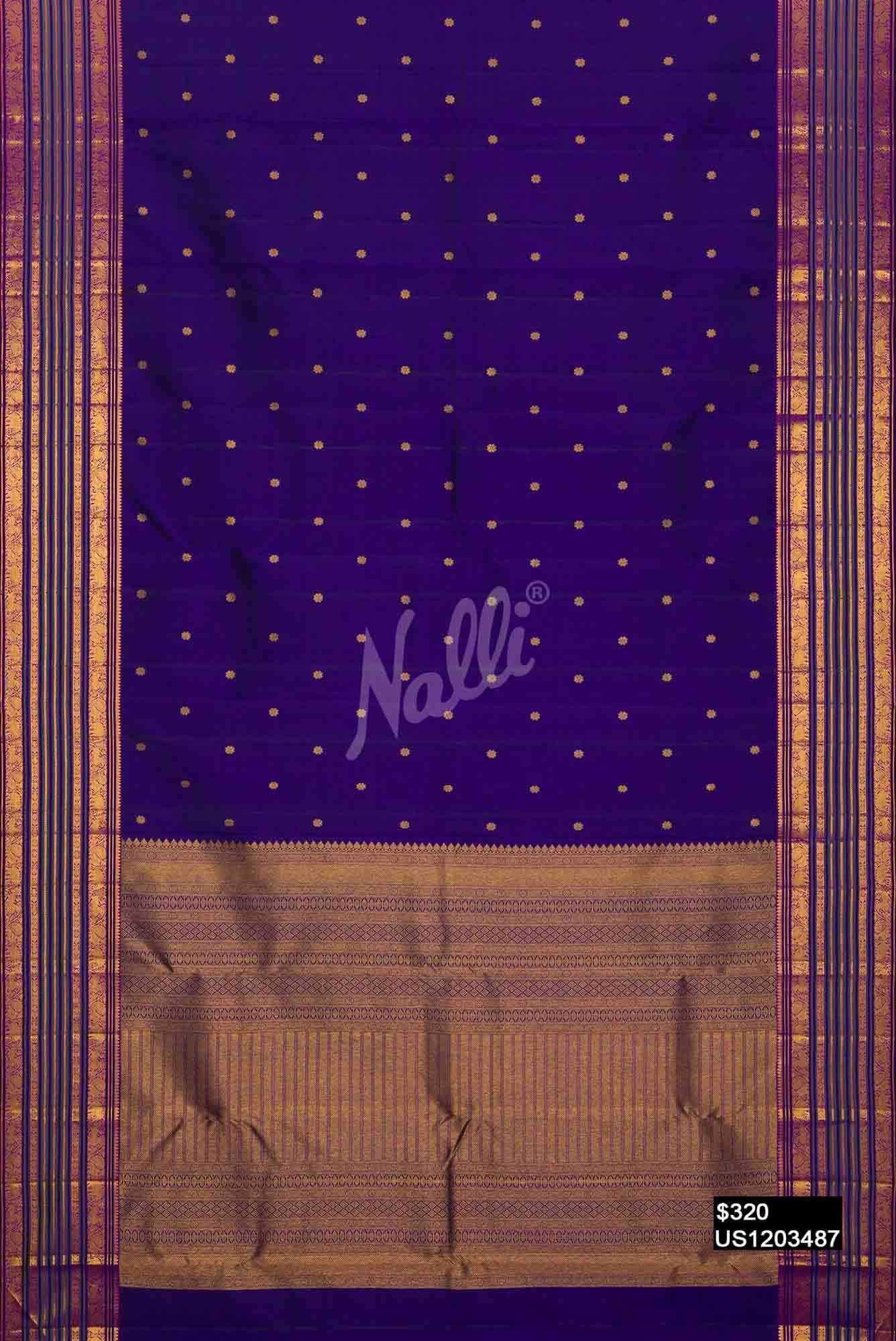 Royal Blue Kanchipuram Silk Saree
