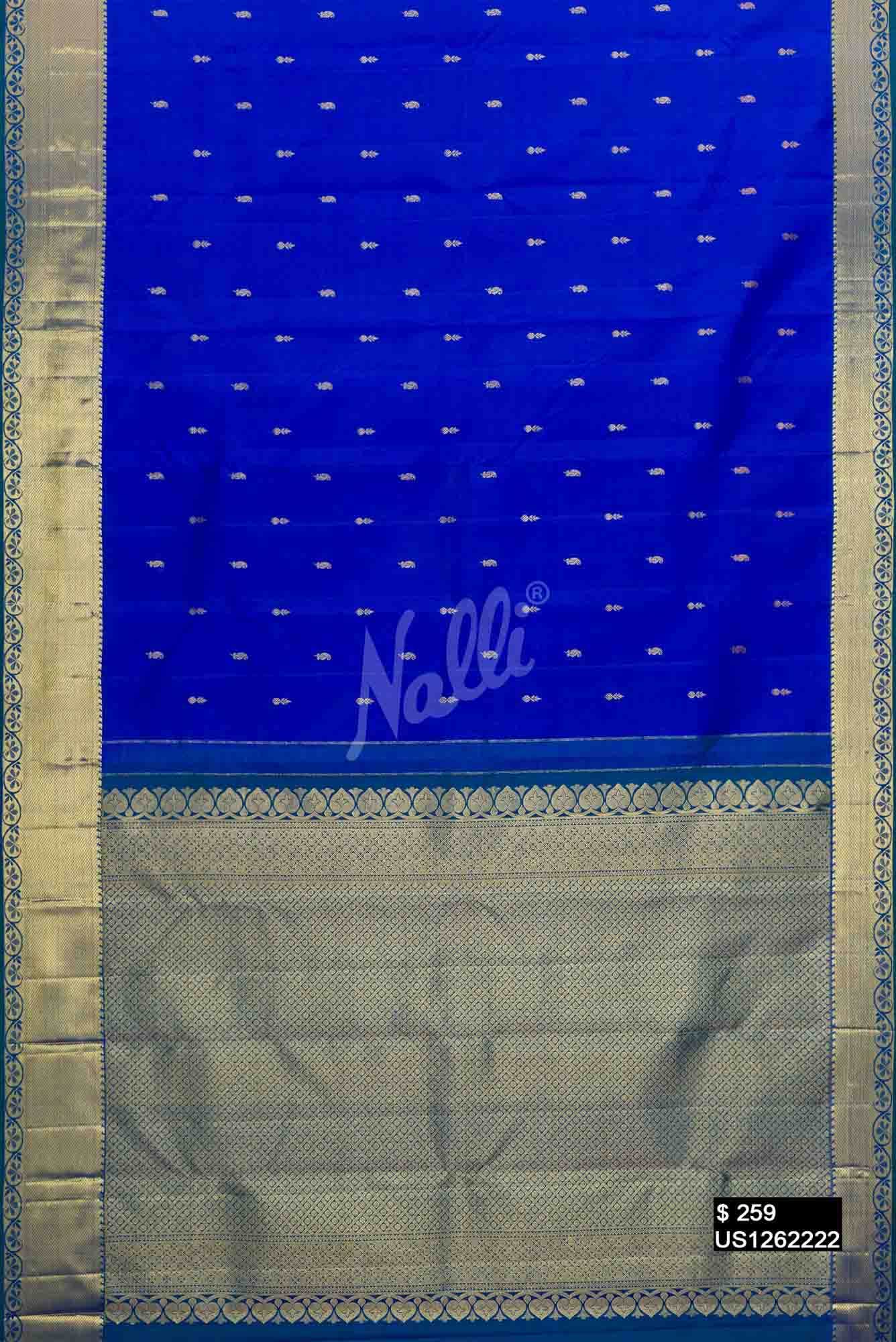 Royal Blue Kanchipuram Silk Saree