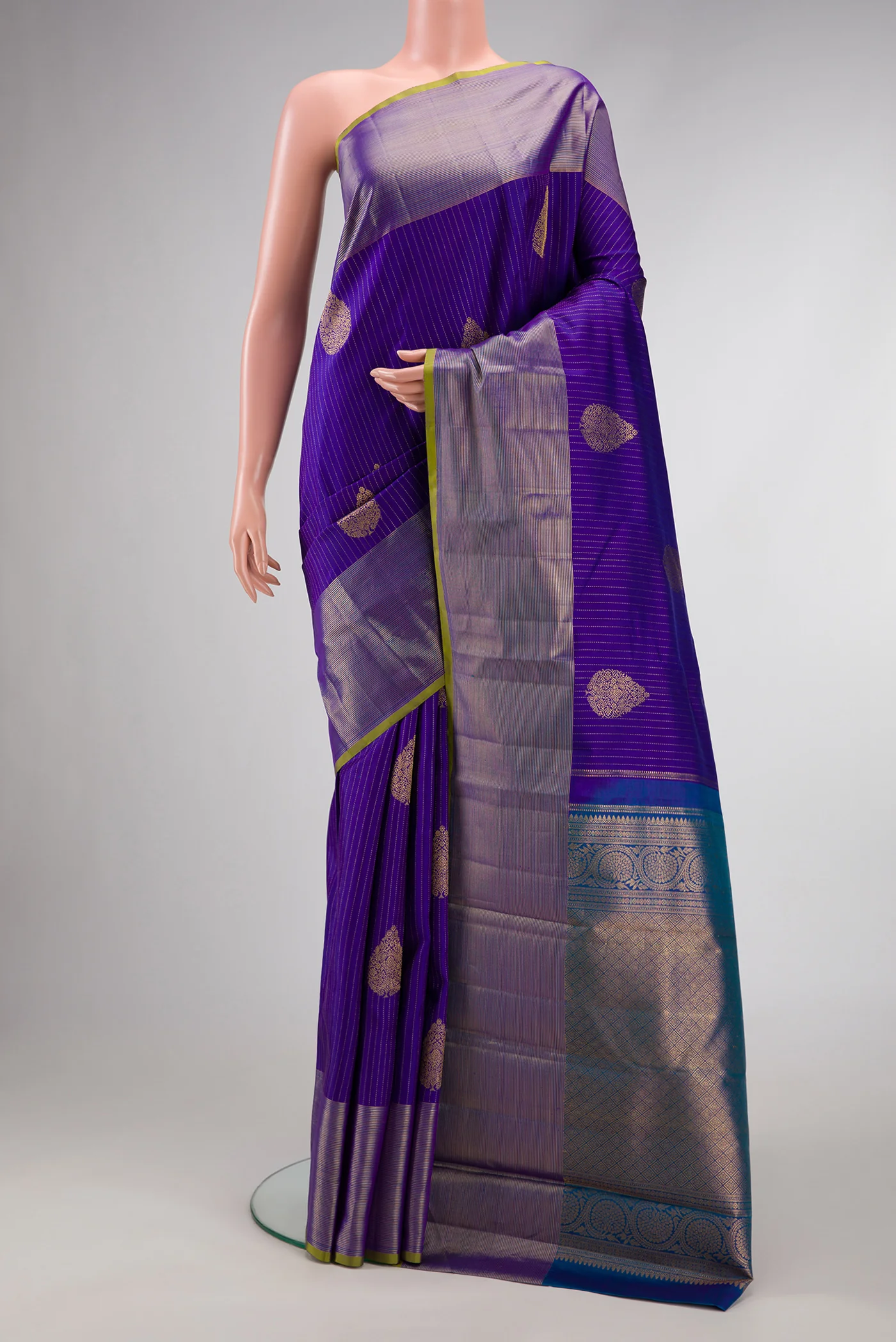 Royal Blue Kanjivaram Silk Saree
