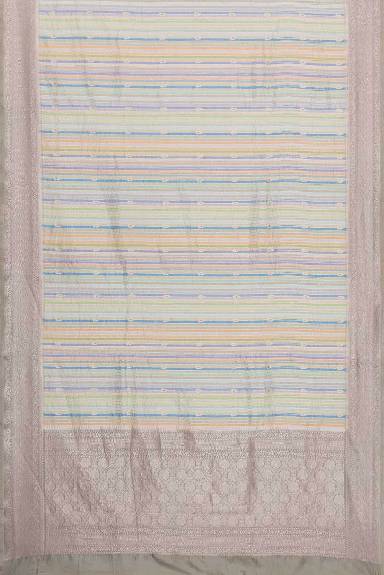 Multi Color Banarasi Silk Saree - Image 4