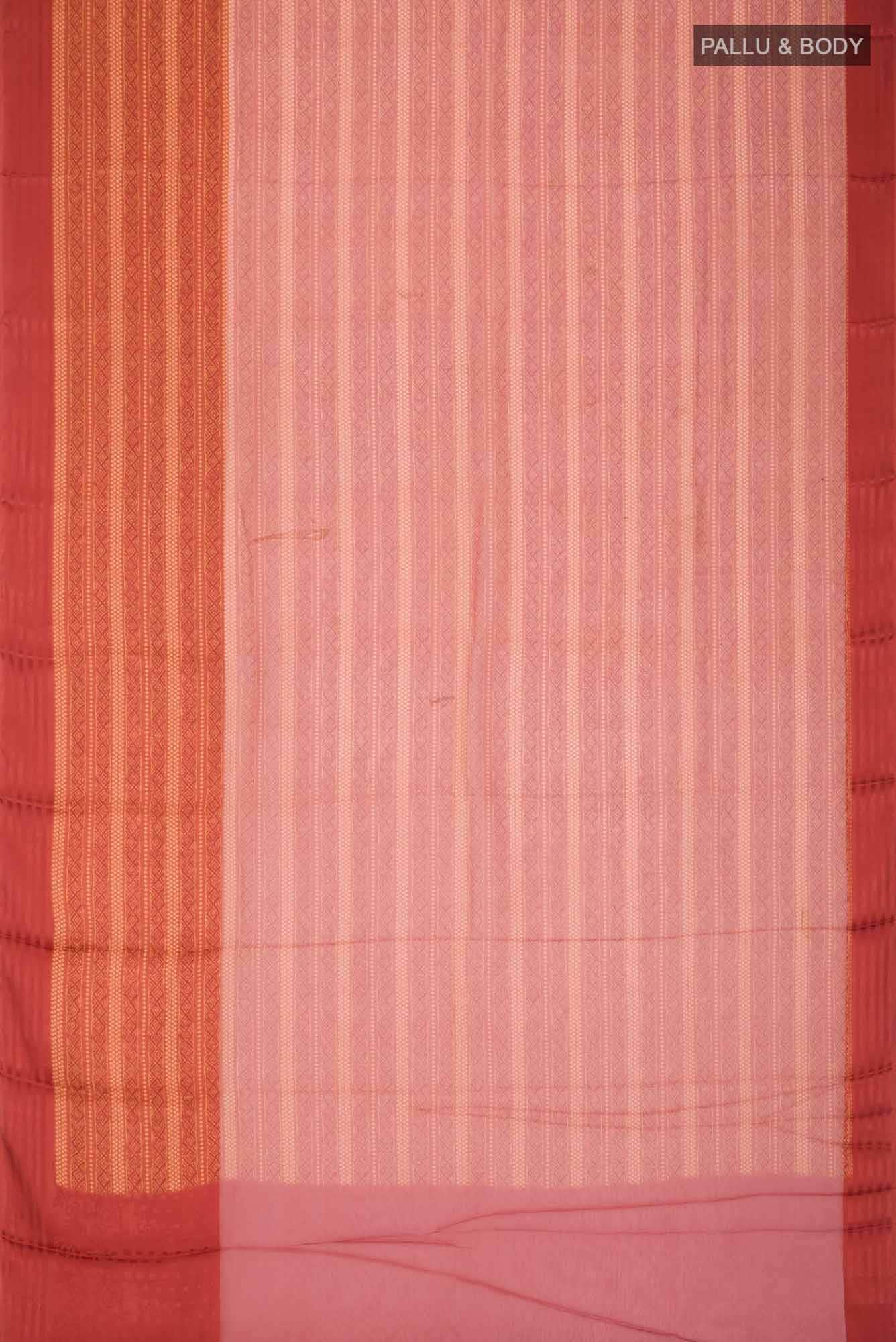 Rust Mysore Georgette Saree - Image 3