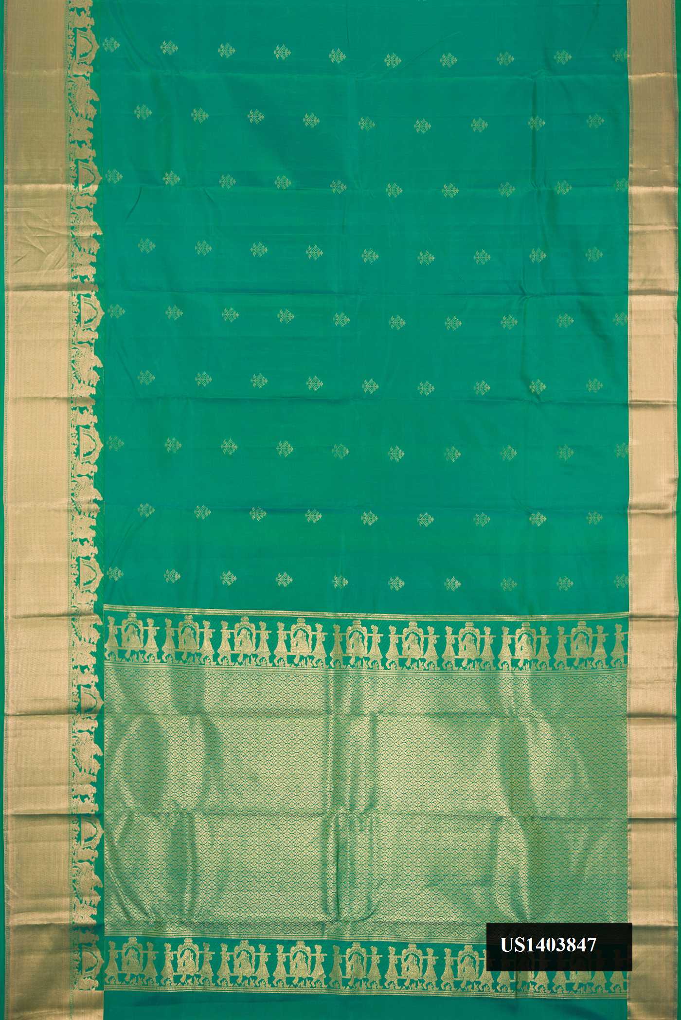 Sage Green Dual Tone Kanchipuram Silk Saree
