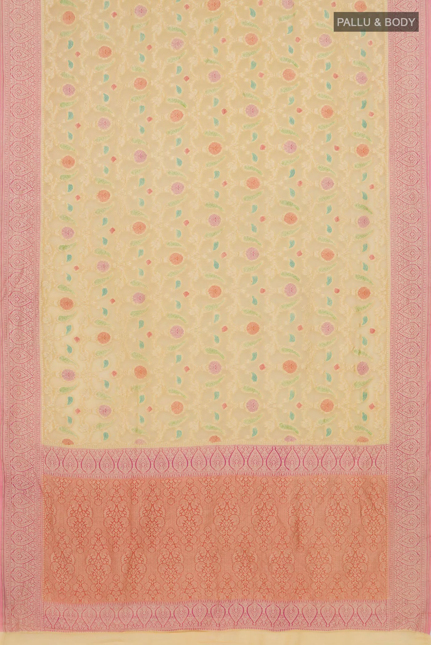 Sandal Banarasi Georgette Saree - Image 5