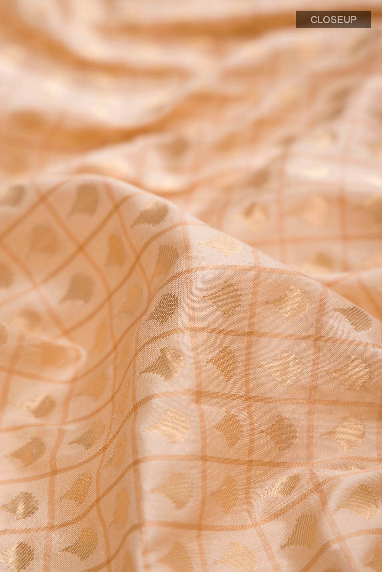 Sandal Banarasi Silk Saree - Image 9