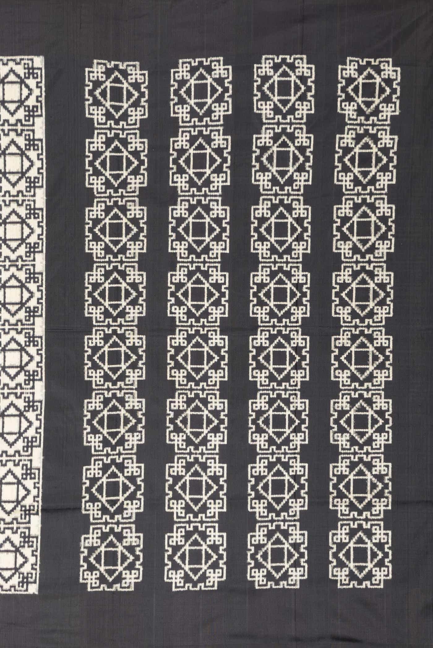 Sandal Double Ikat Saree - Image 5
