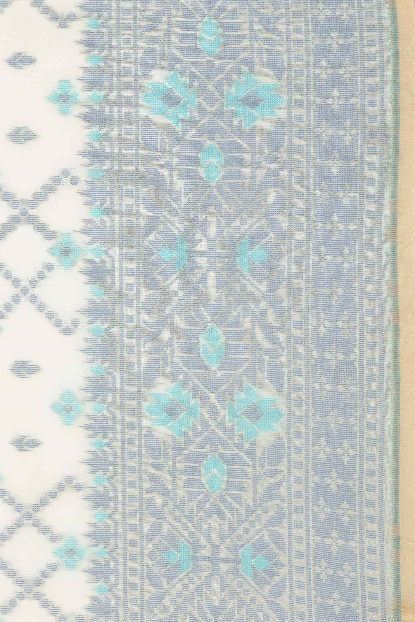 Sandal Dual Tone Chanderi Silk Saree - Image 3