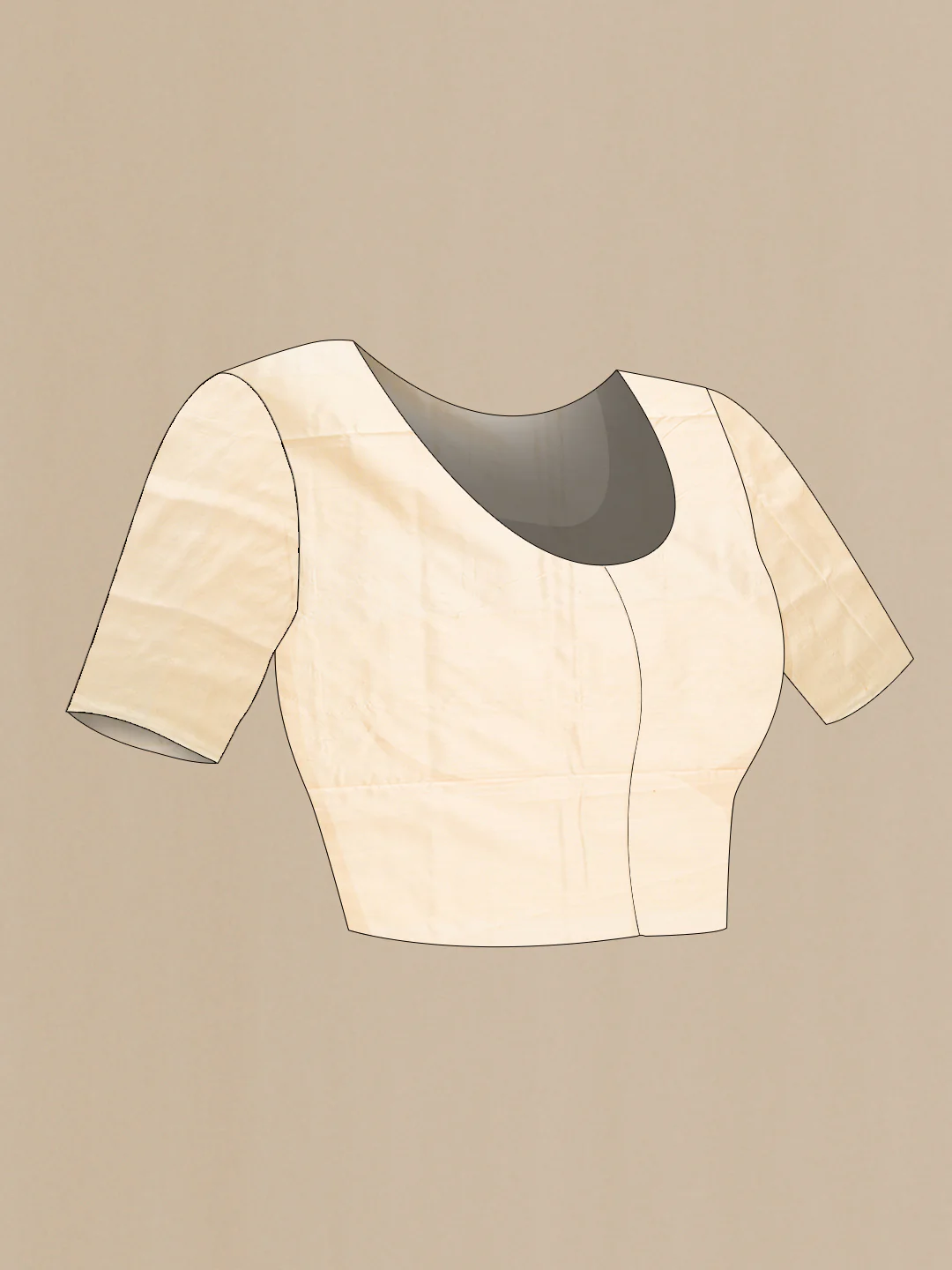 Sandal Pochampally Silk Saree - Image 5