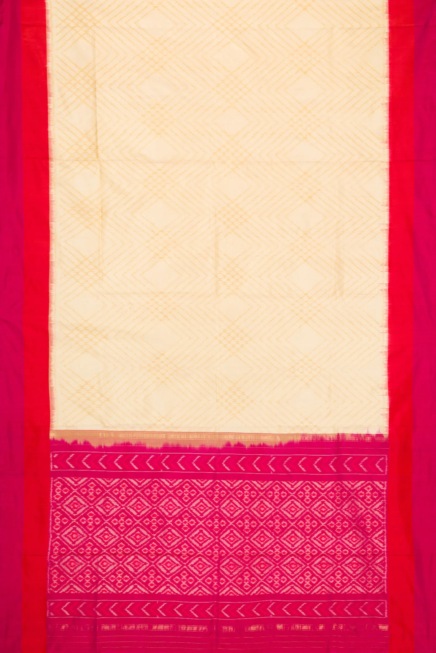 Sandal Pochampally Silk Saree - Image 6