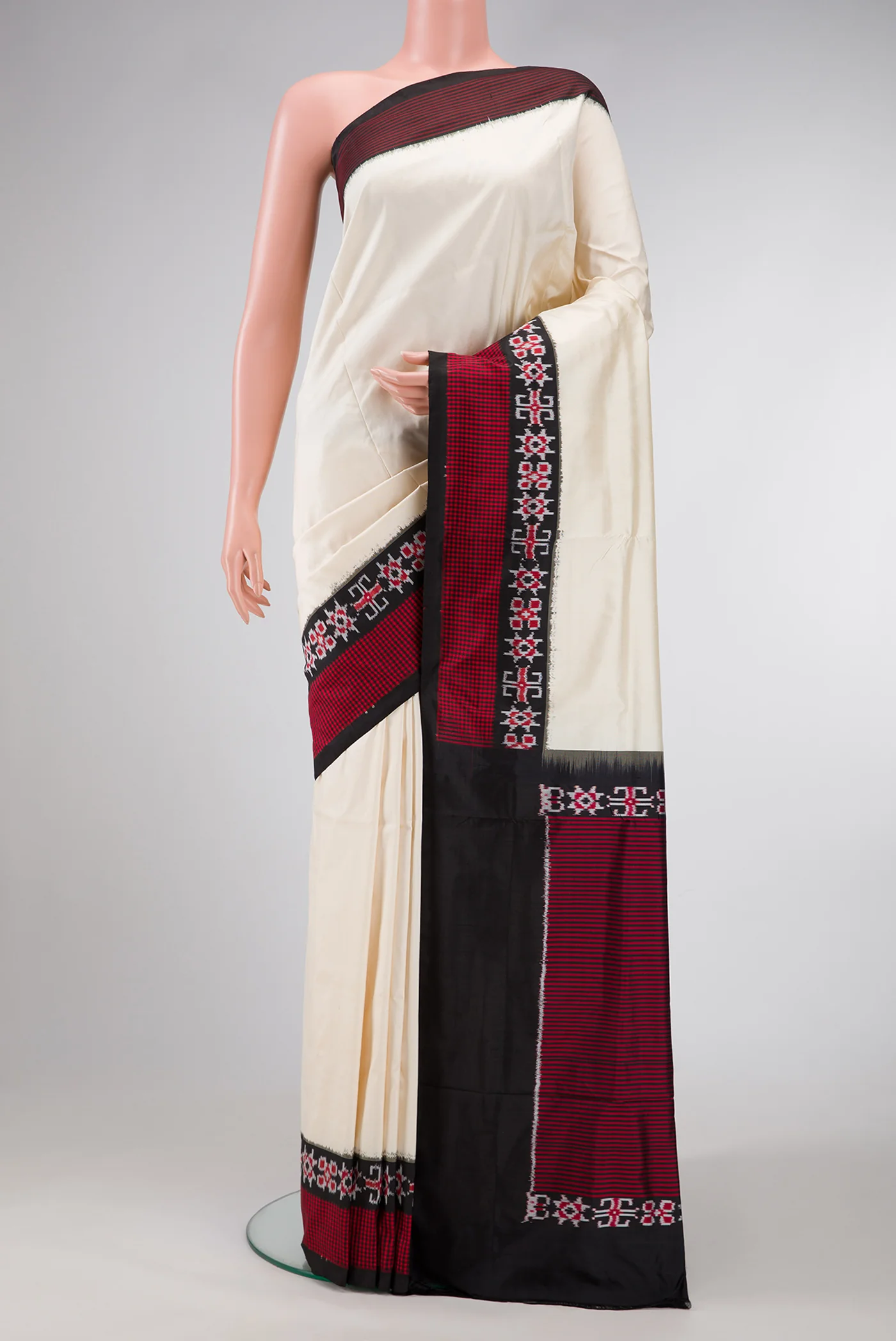 Sandal Pochampally Silk Saree