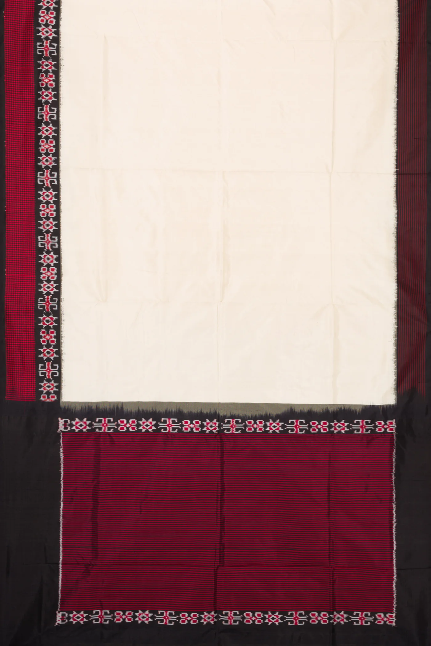 Sandal Pochampally Silk Saree - Image 6