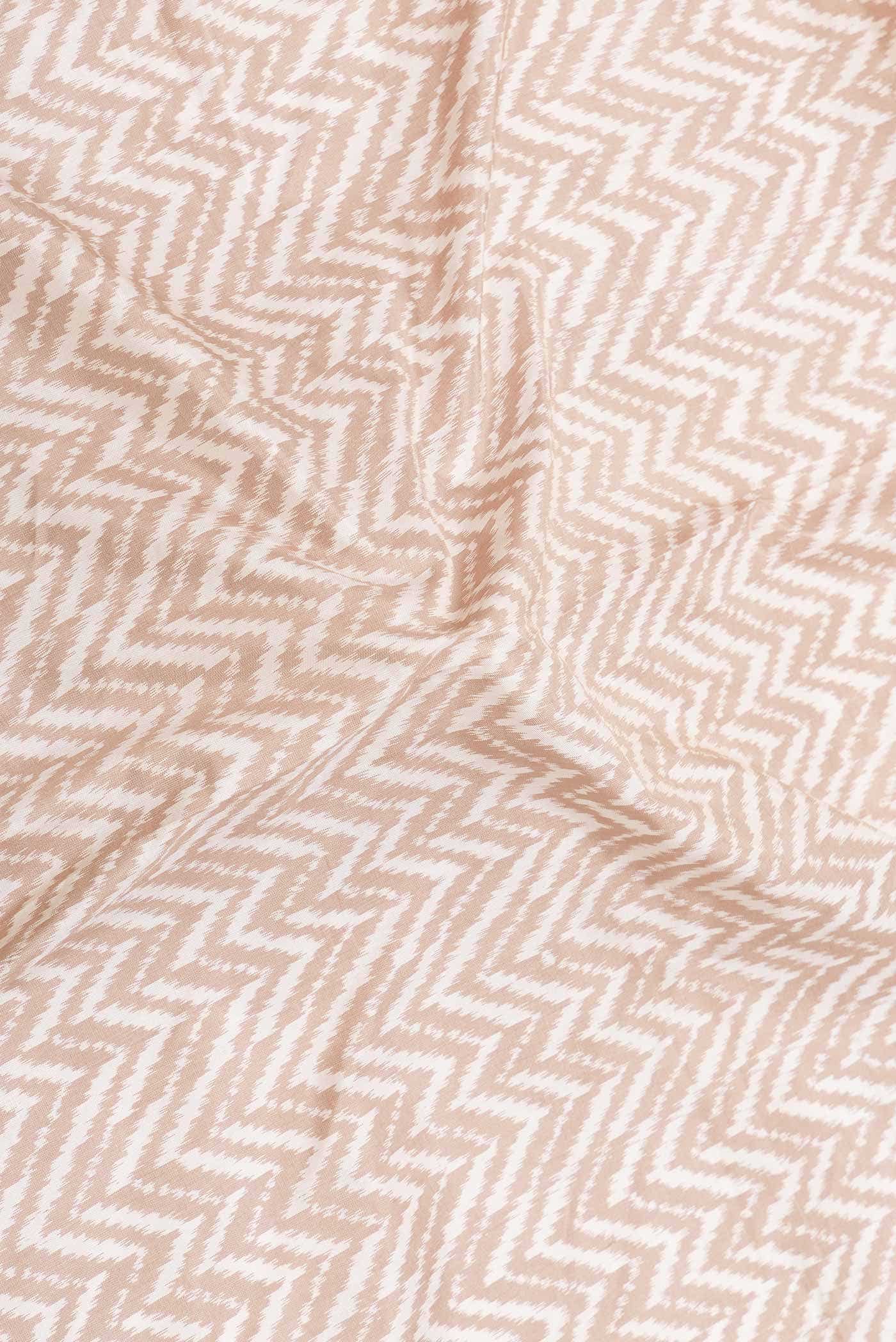 Sandal Dual Tone Double Ikat Saree - Image 3