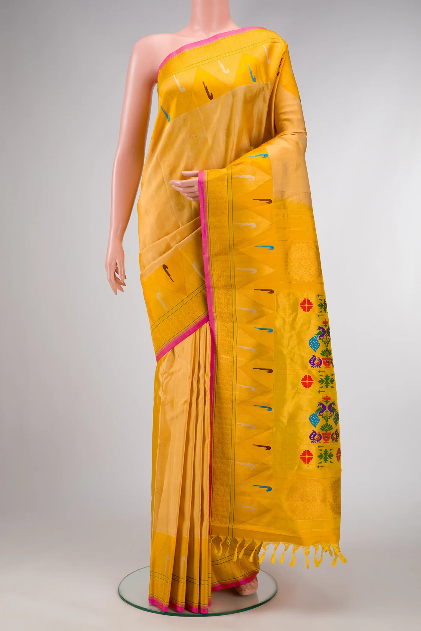Sandal Gadwal Silk Saree