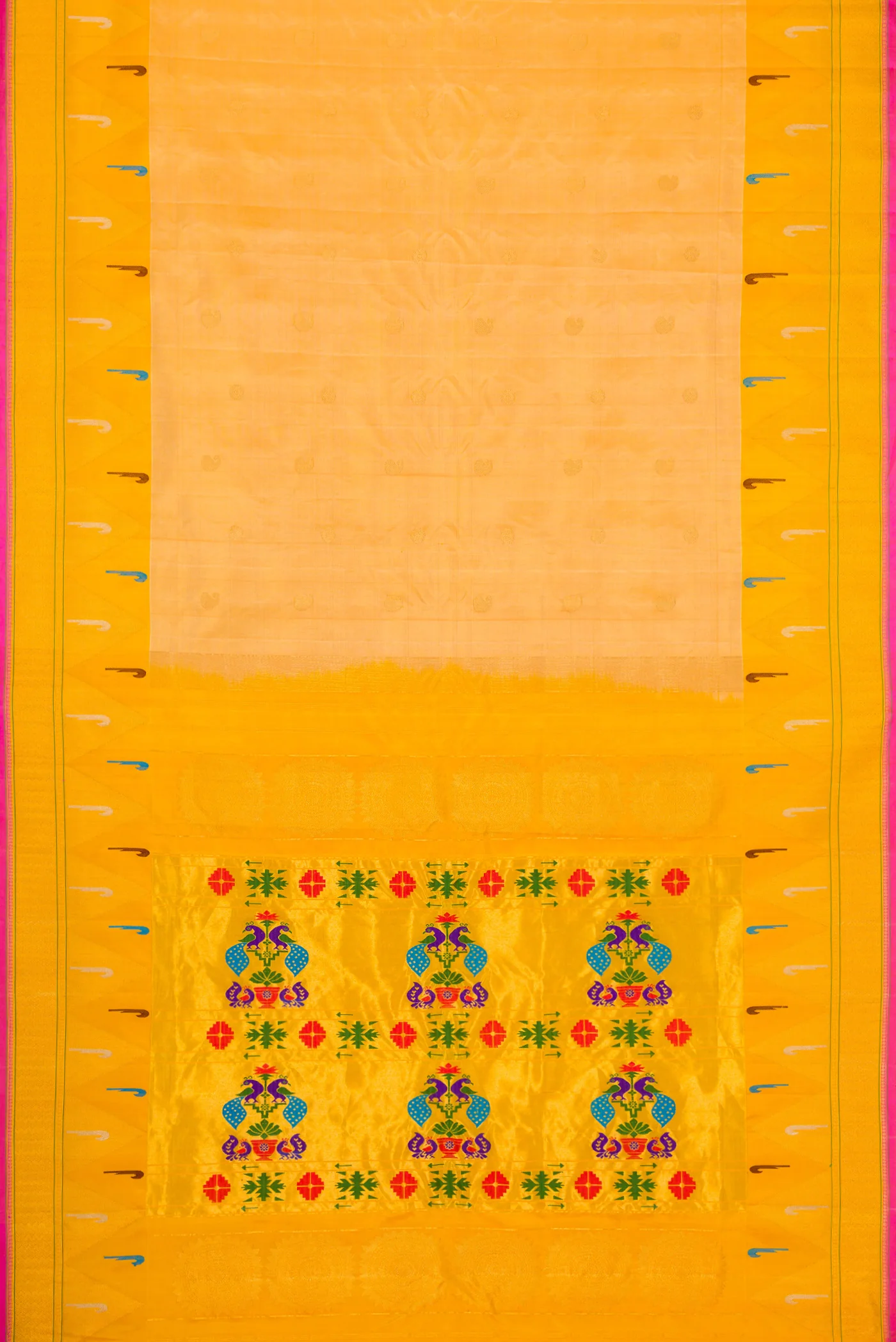 Sandal Gadwal Silk Saree - Image 6