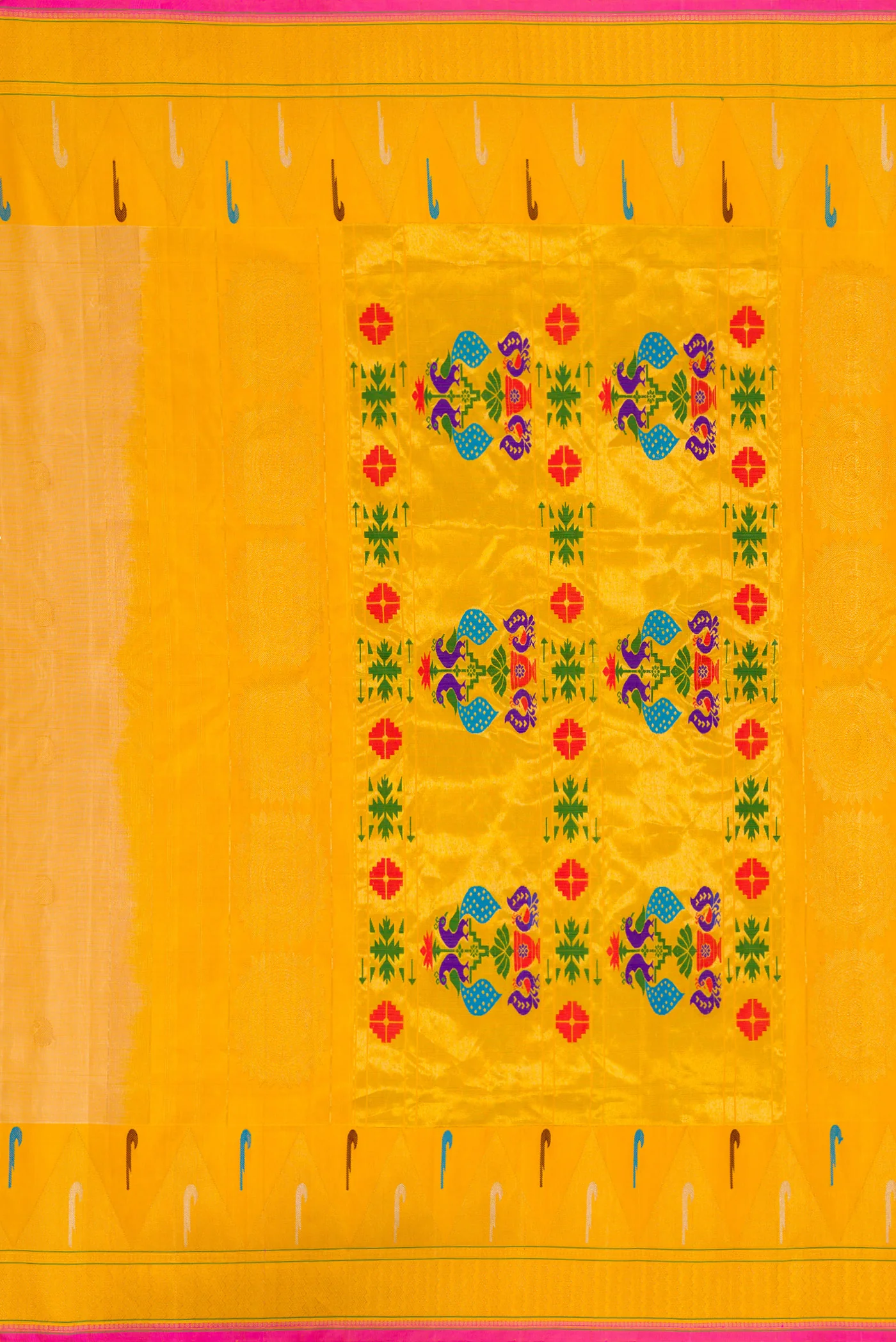 Sandal Gadwal Silk Saree - Image 7