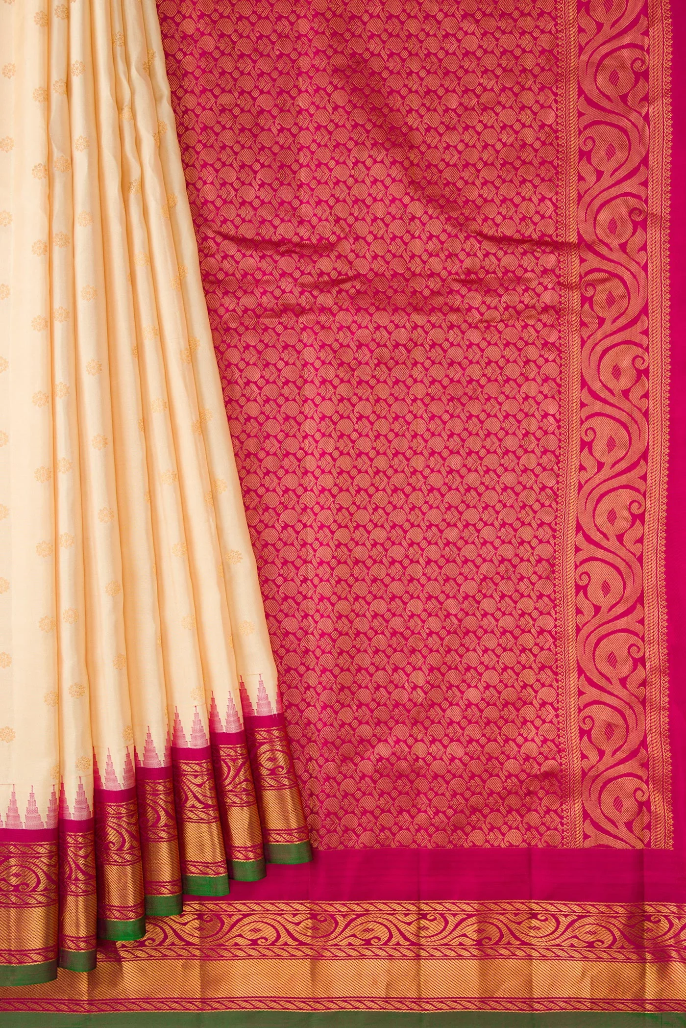 Sandal Gadwal Silk Saree - Image 4