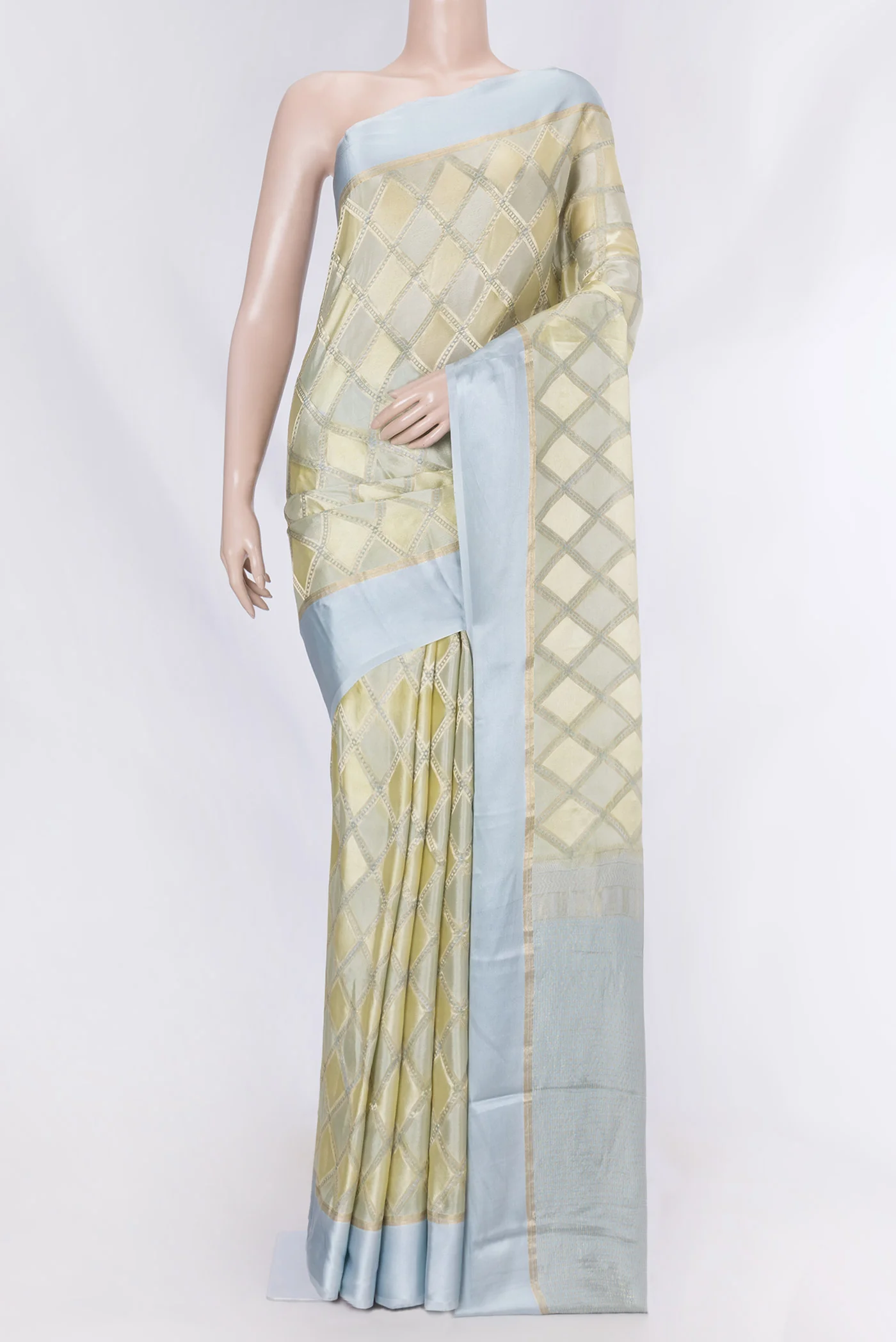 Sandal Dual Tone Georgette Saree