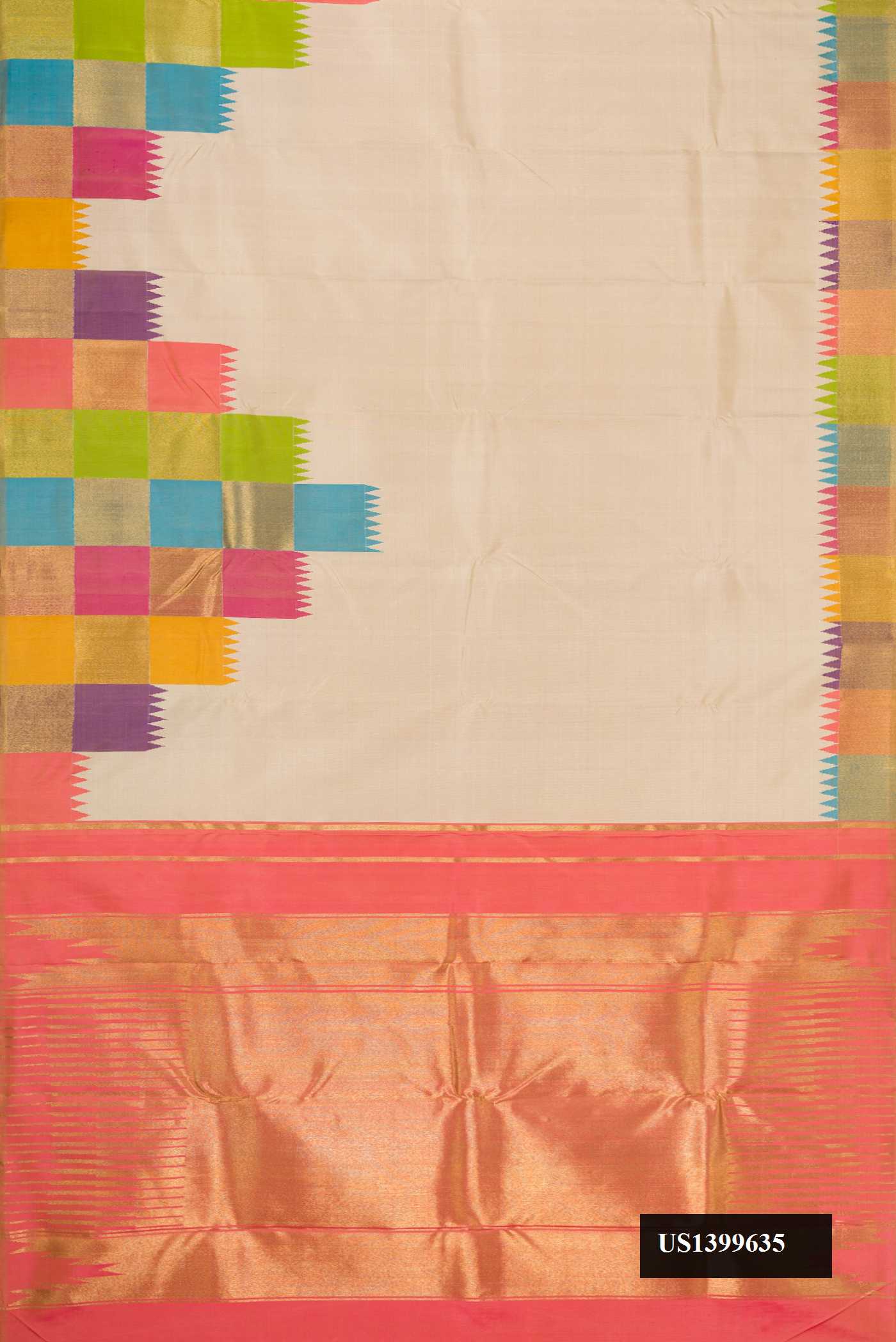 Sandal Dual Tone Kanchipuram Silk Saree