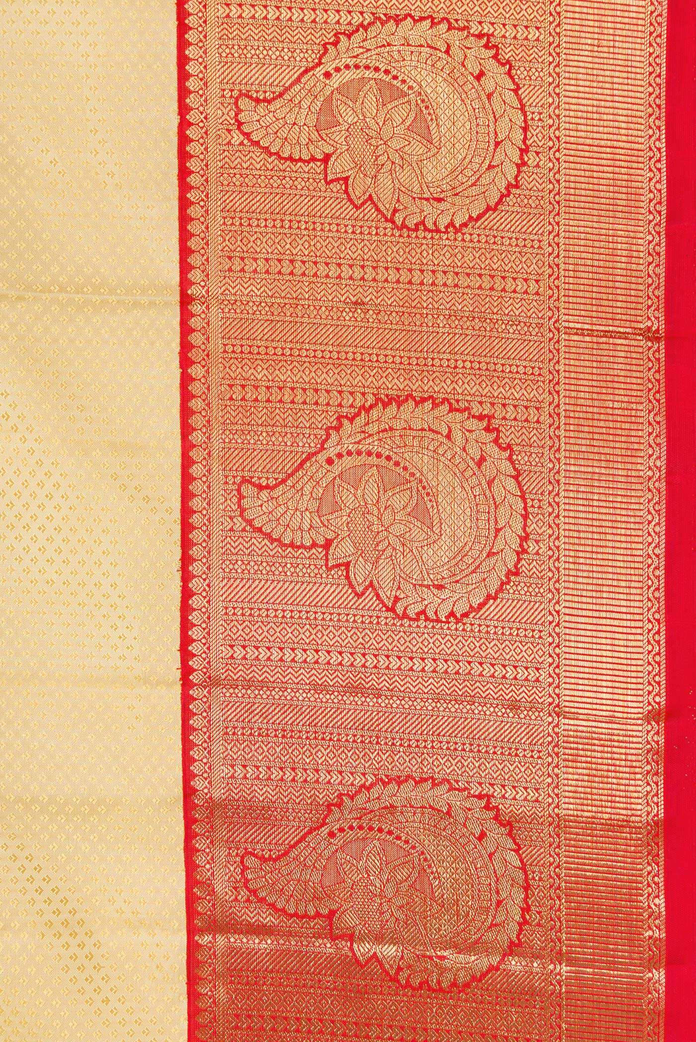 Sandal Kanchipuram Silk Saree - Image 3