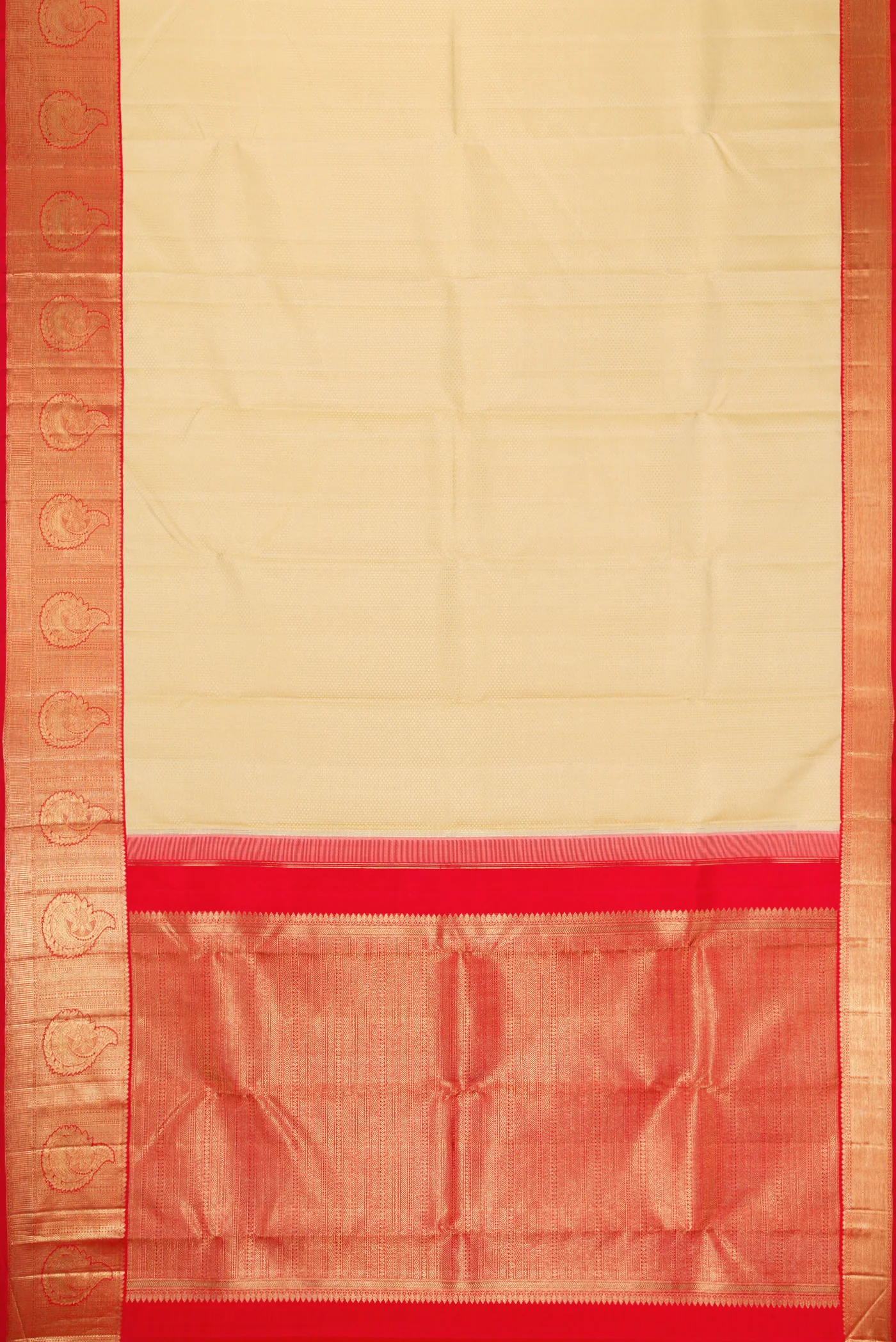 Sandal Kanchipuram Silk Saree - Image 6