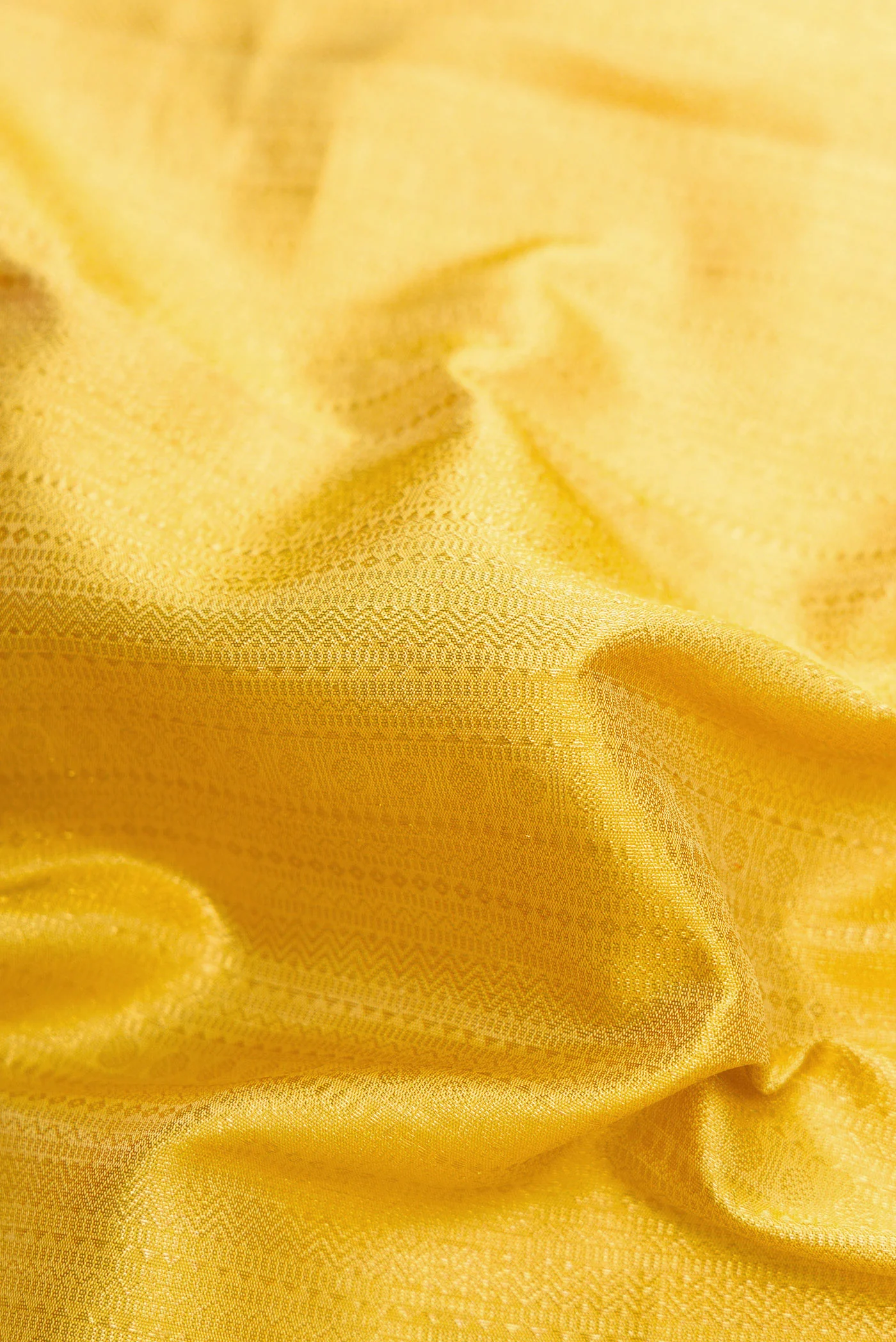 Yellow Kanchipuram Silk Saree - Image 2