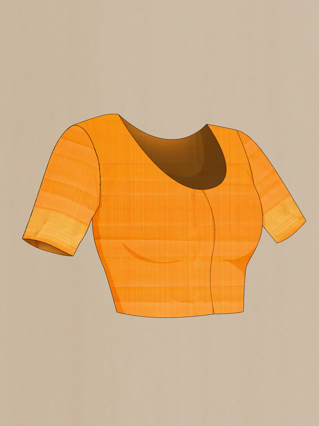 Yellow Kanchipuram Silk Saree - Image 5