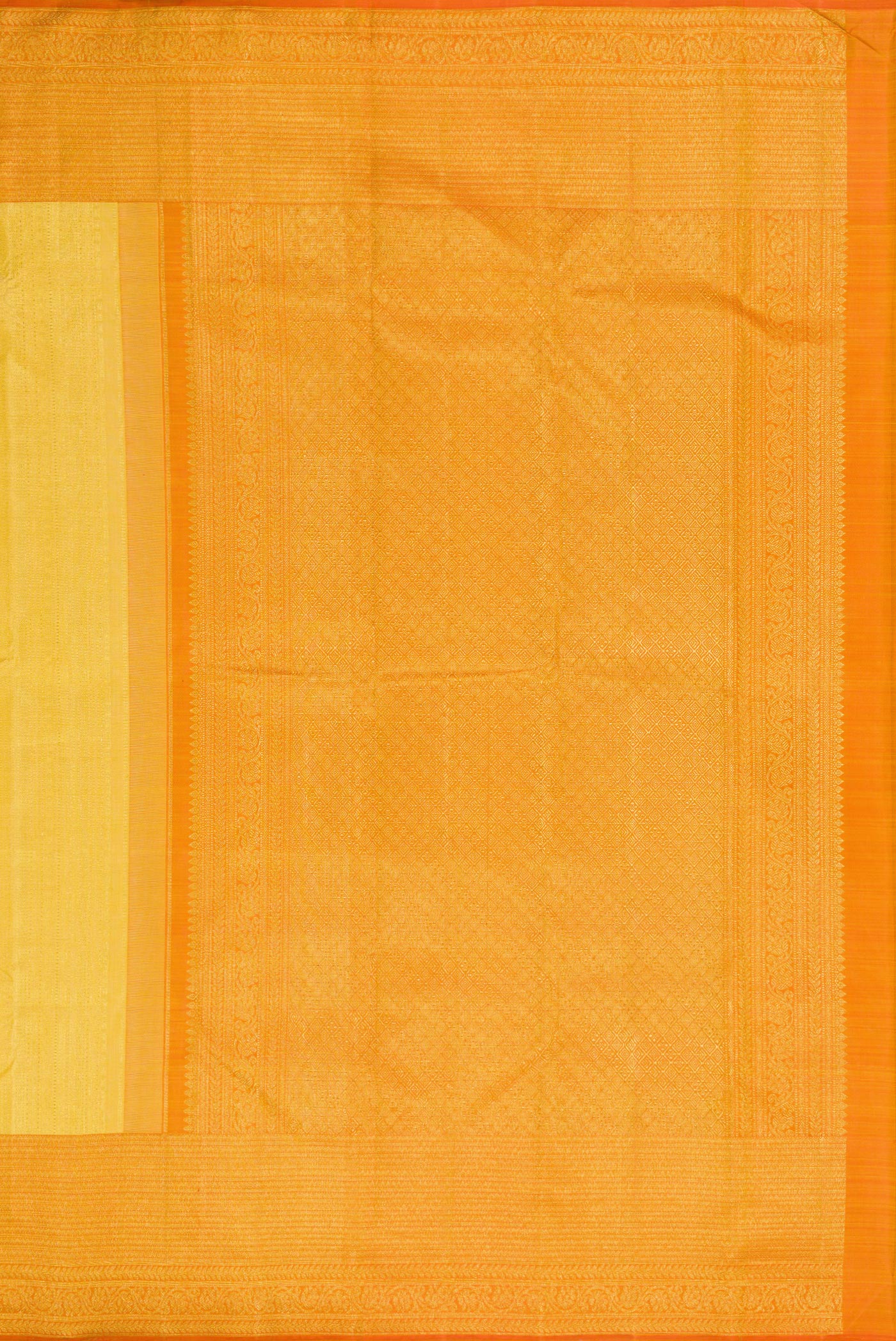 Yellow Kanchipuram Silk Saree - Image 7