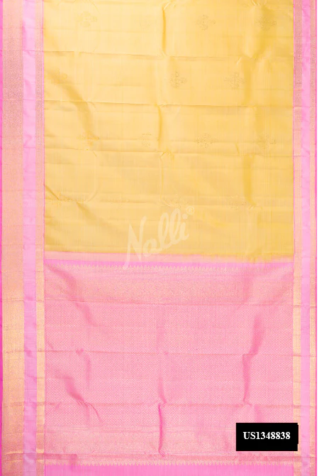 Sandal Dual Tone Kanchipuram Silk Saree