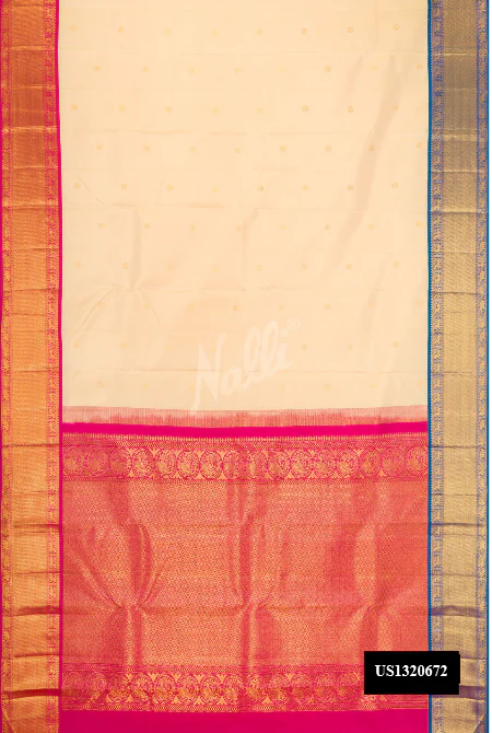 Sandal Dual Tone Kanchipuram Silk Saree