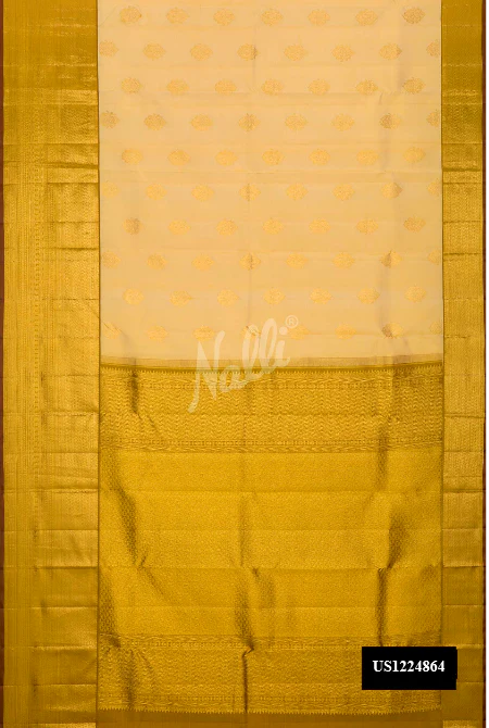 Sandal Dual Tone Kanchipuram Silk Saree