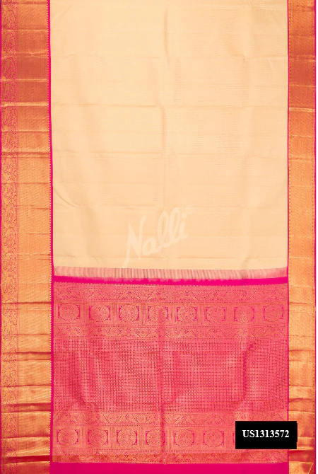 Sandal Dual Tone Kanchipuram Silk Saree
