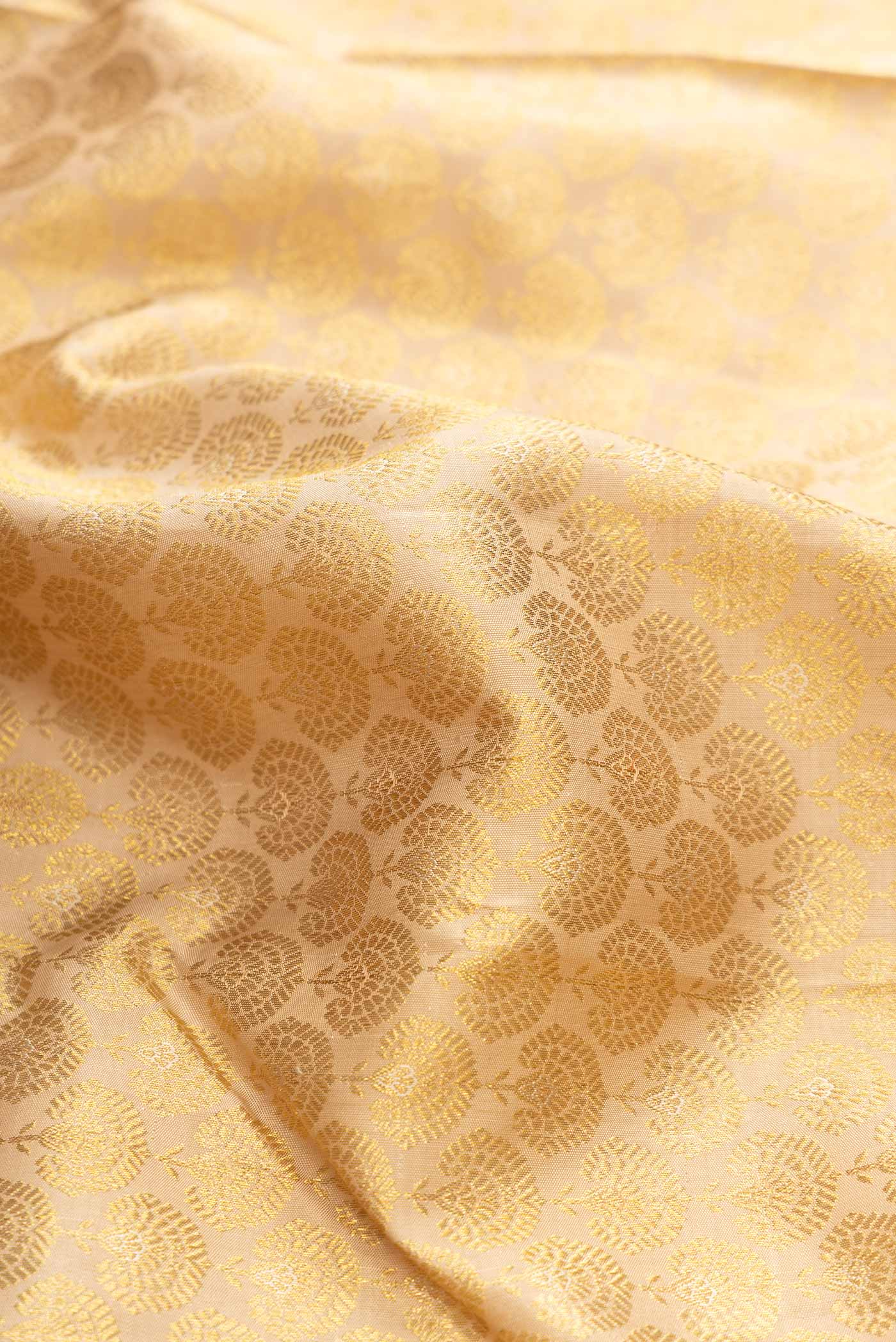 Sandal Dual Tone Kanchipuram Silk Saree - Image 2