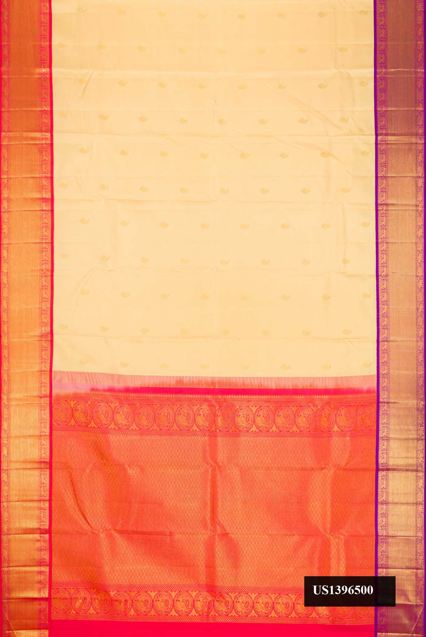 Sandal Dual Tone Kanchipuram Silk Saree