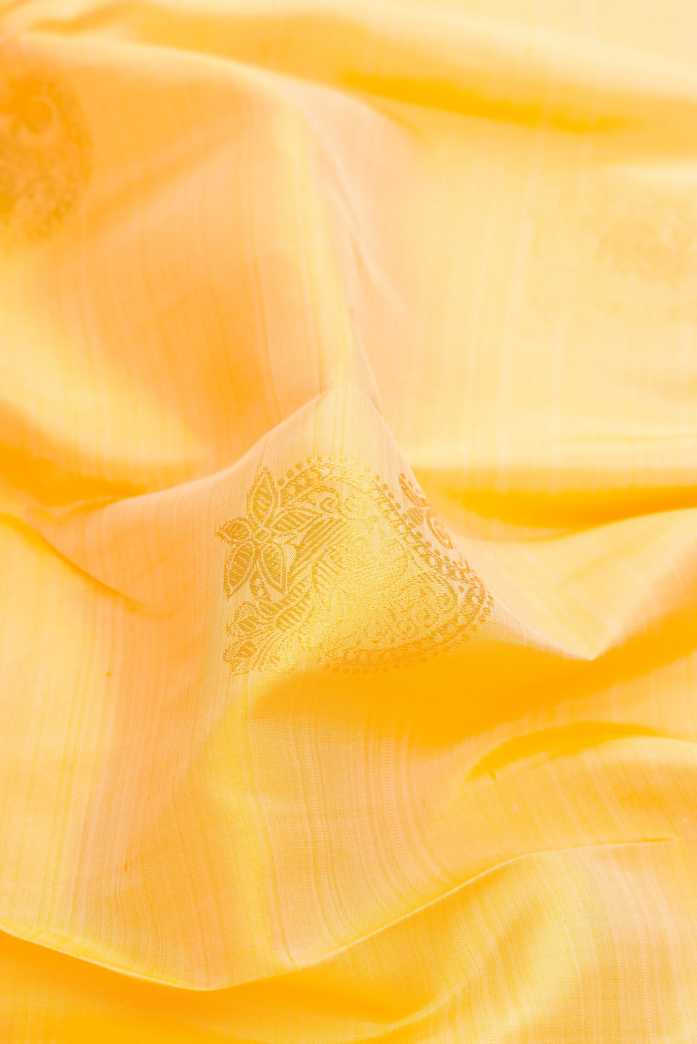 Yellow Kanjivaram Silk Saree - Image 2