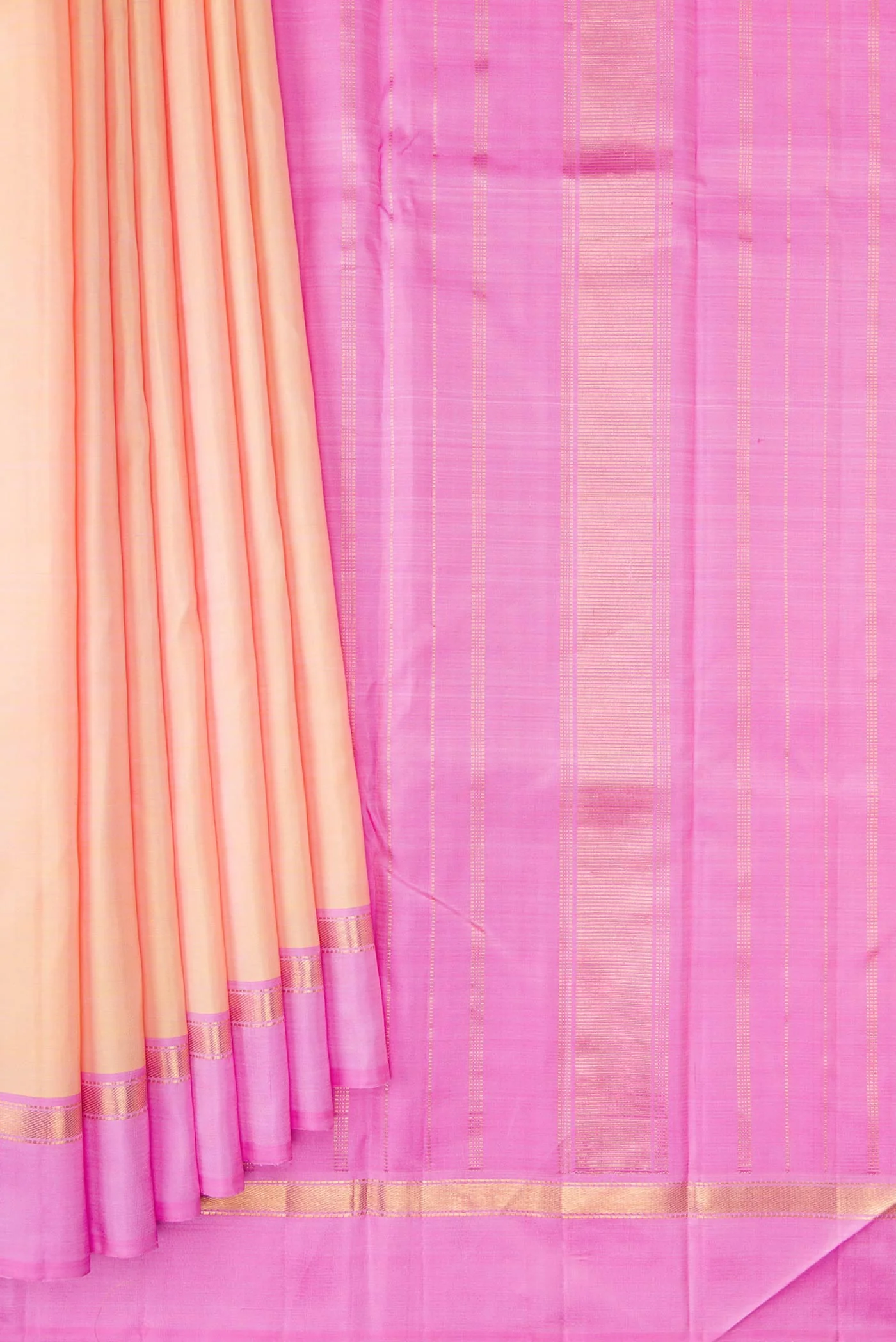 Peach Kanjivaram Silk Saree - Image 4