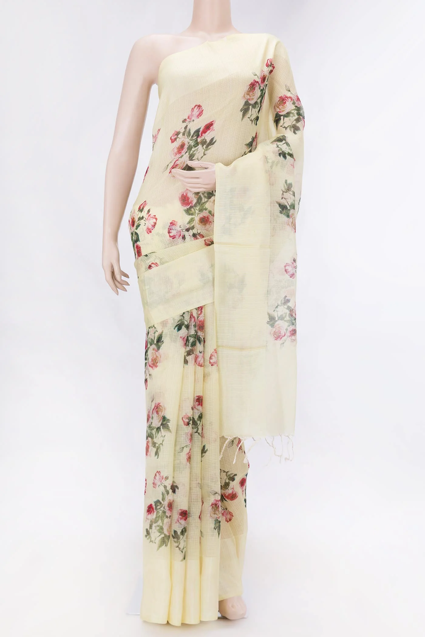 Sandal Dual Tone Kota Silk Saree