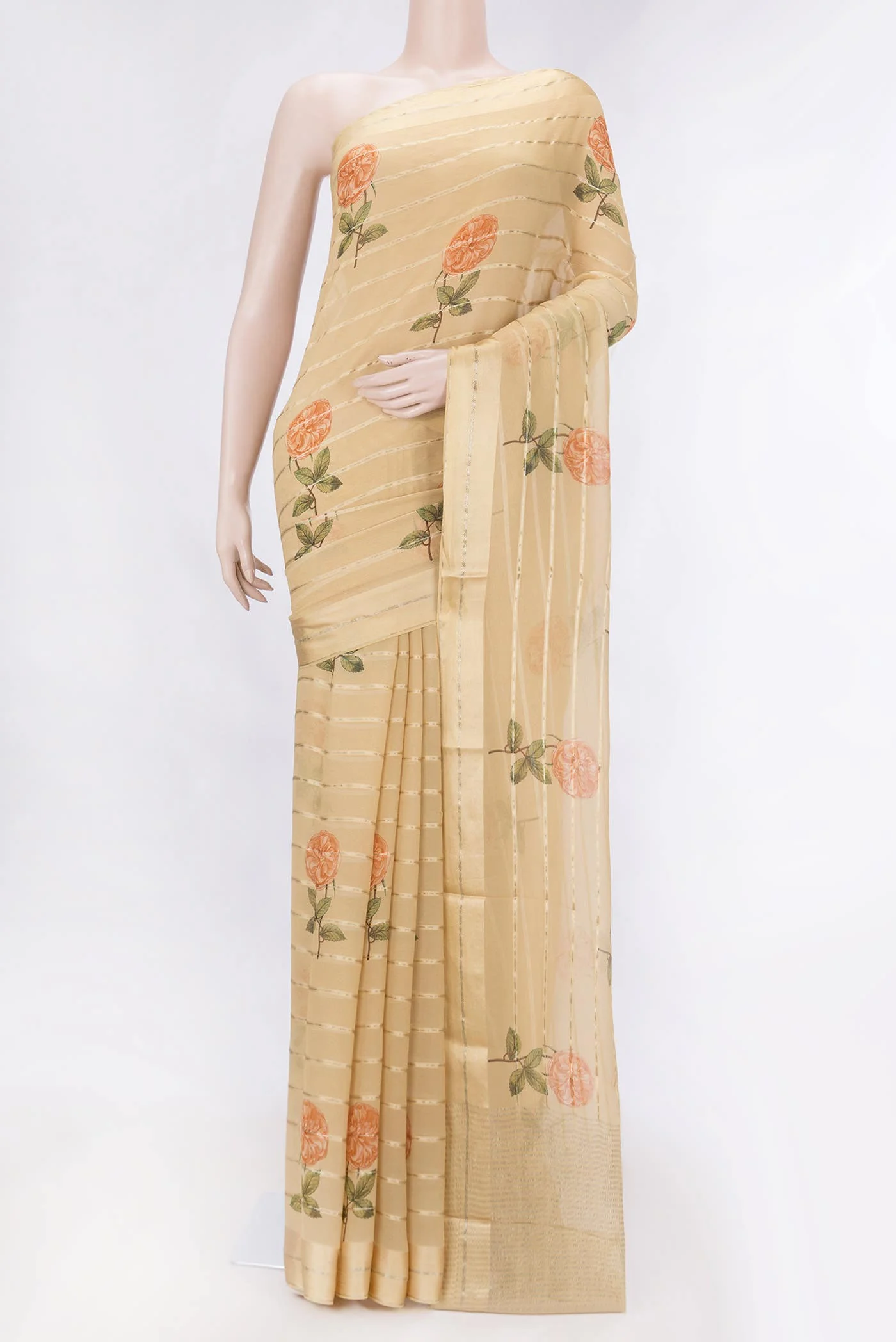 Sandal Mysore Chiffon Saree