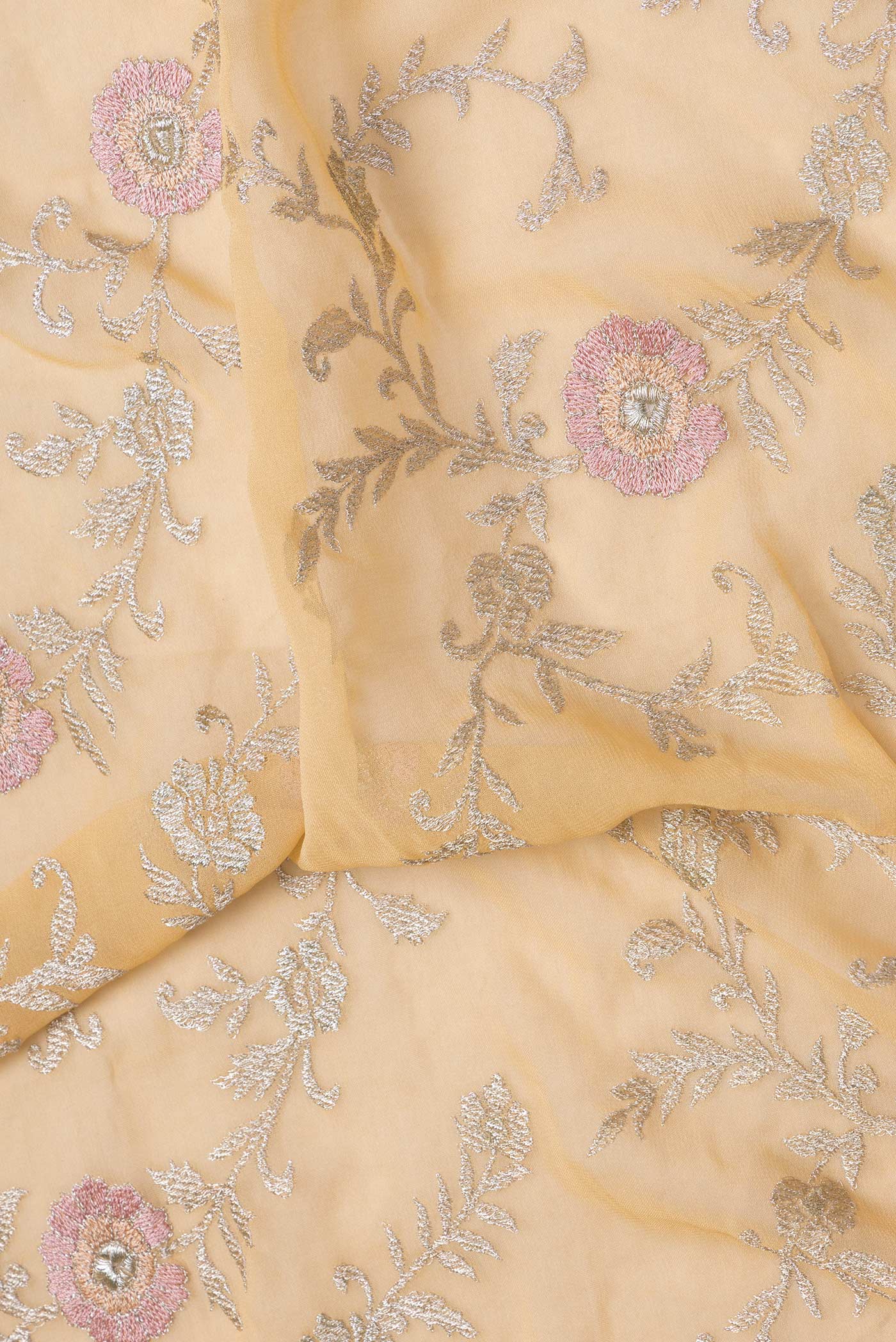 Sandal Georgette Saree - Image 2