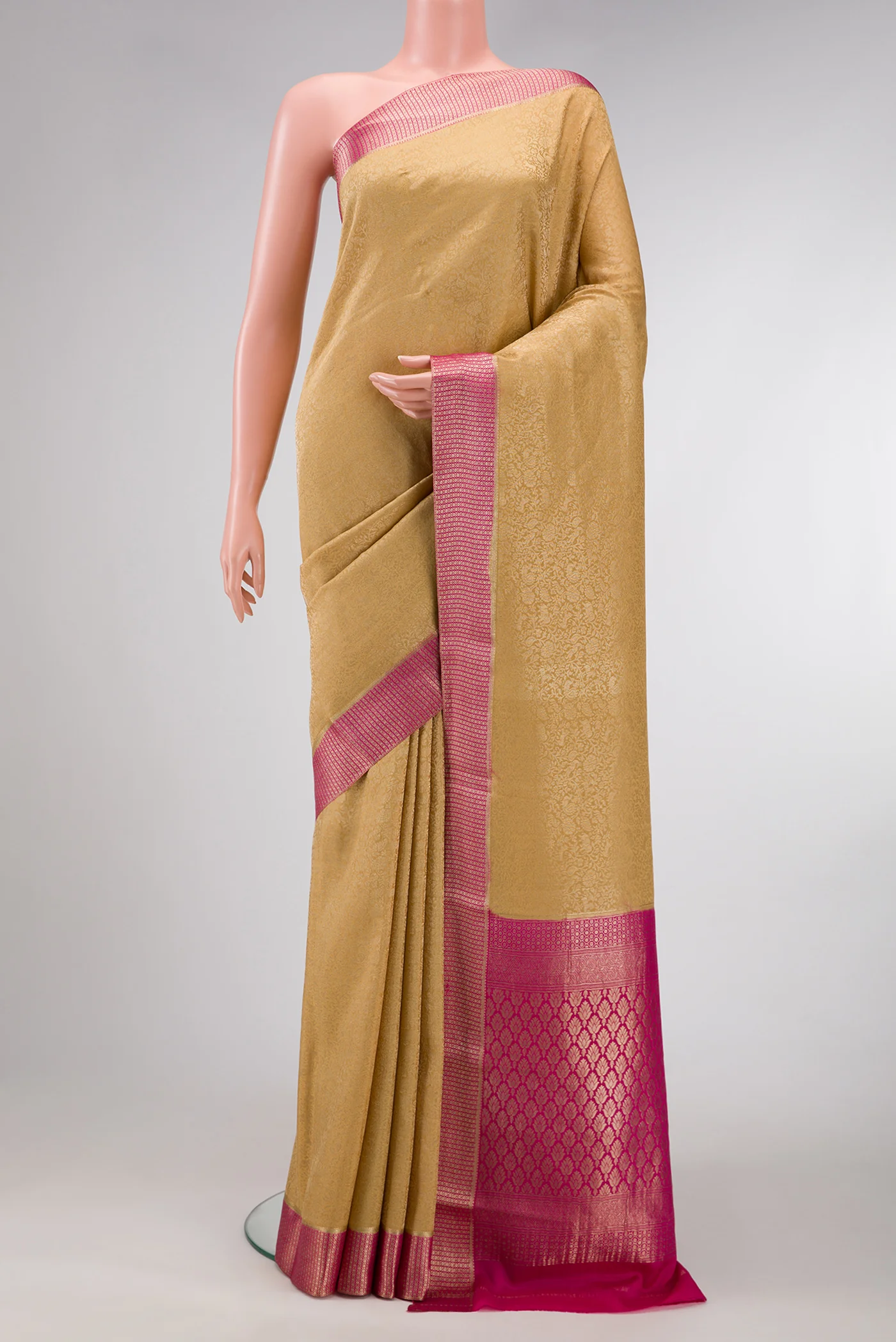 Sandal Mysore Crepe Saree