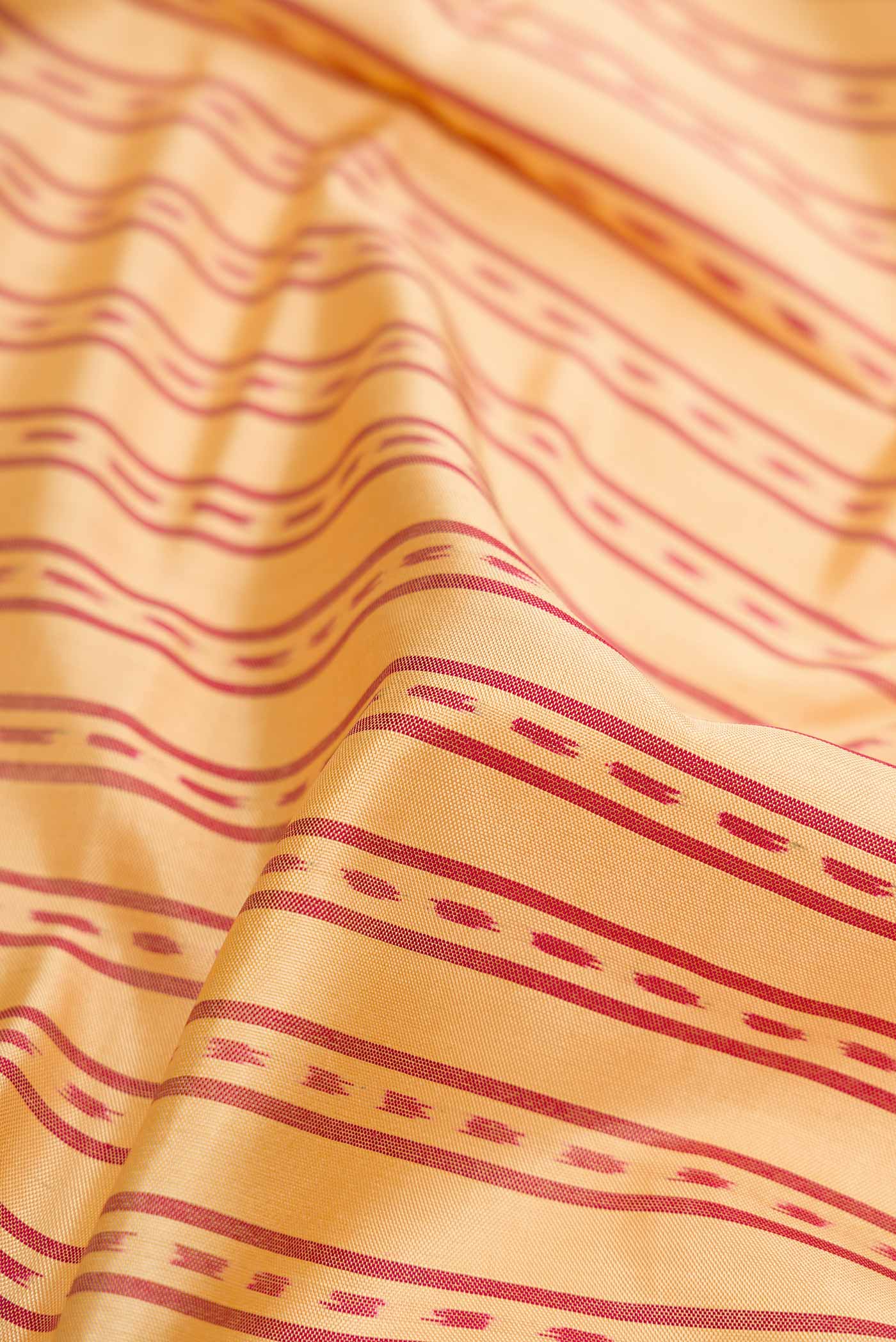 Sandal Dual Tone Rajkot Patola Silk Saree - Image 2