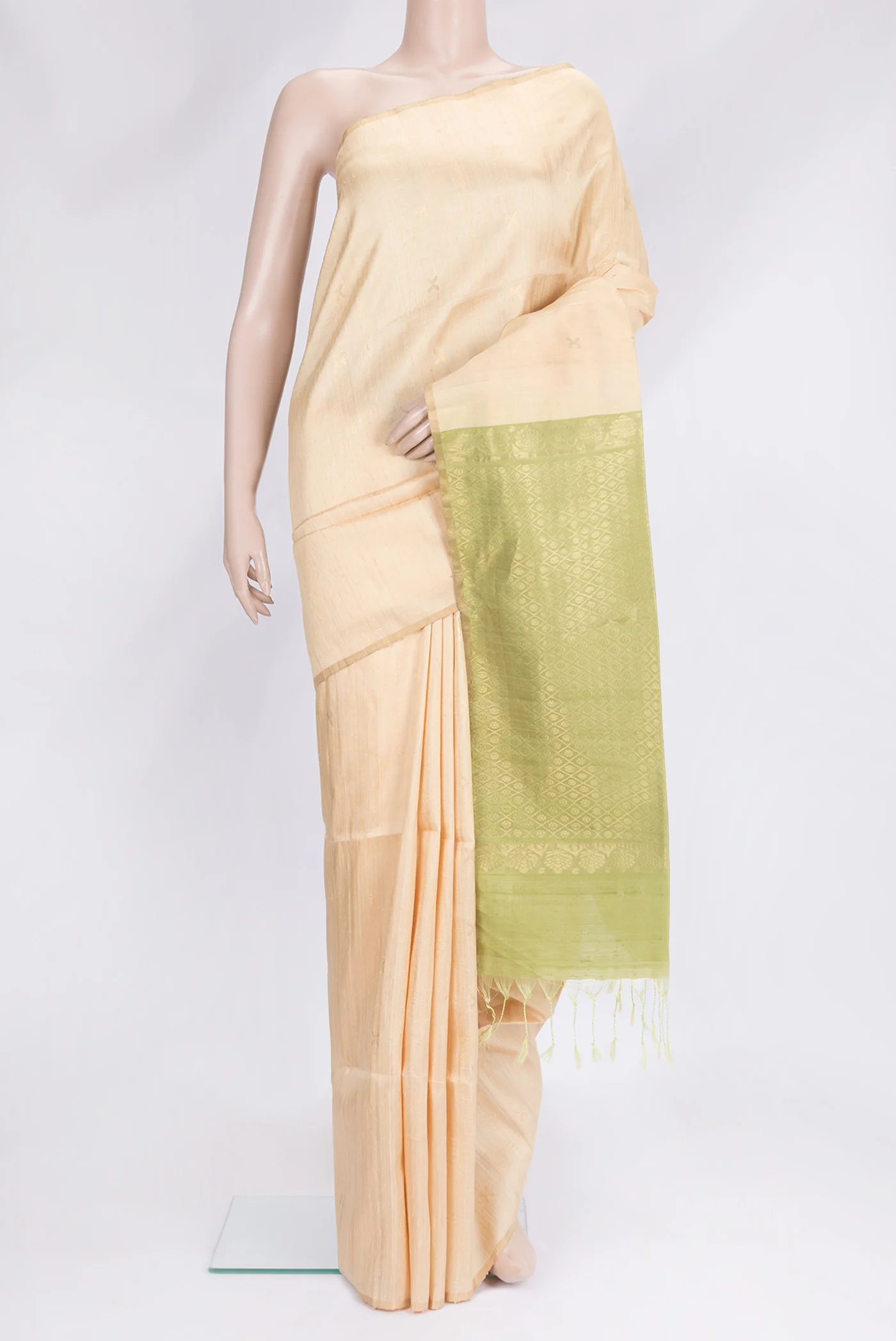 Sandal Raw Silk Saree