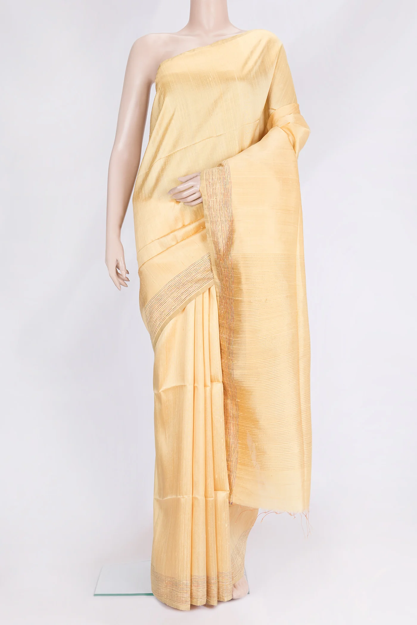 Sandal Raw Silk Saree