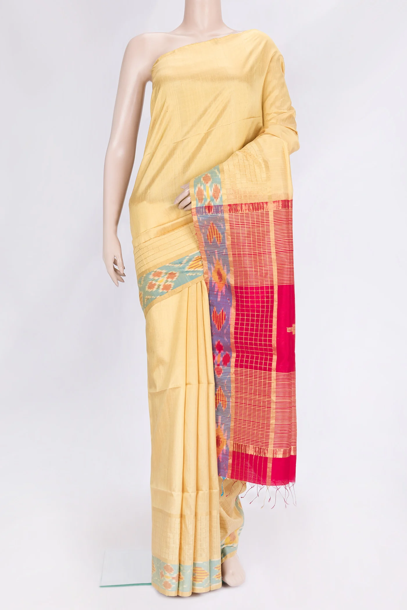 Sandal Raw Silk Saree