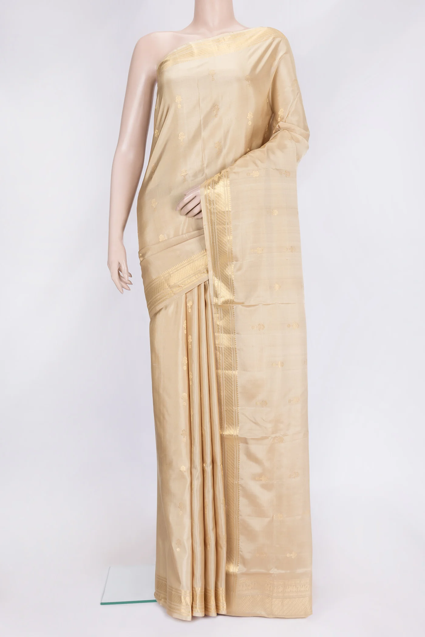 Sandal Dual Tone Soft Silk Saree