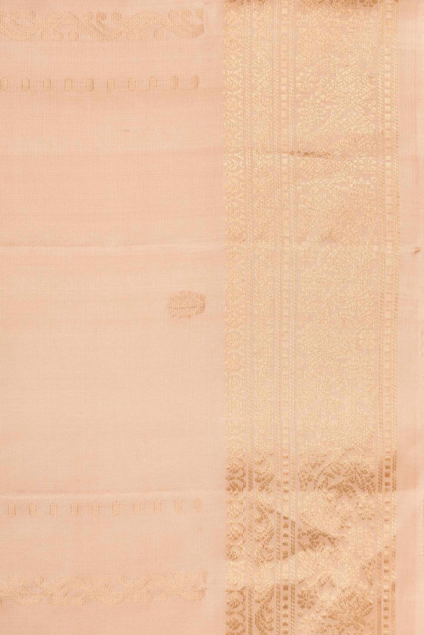 Sandal Dual Tone Soft Silk Saree - Image 3