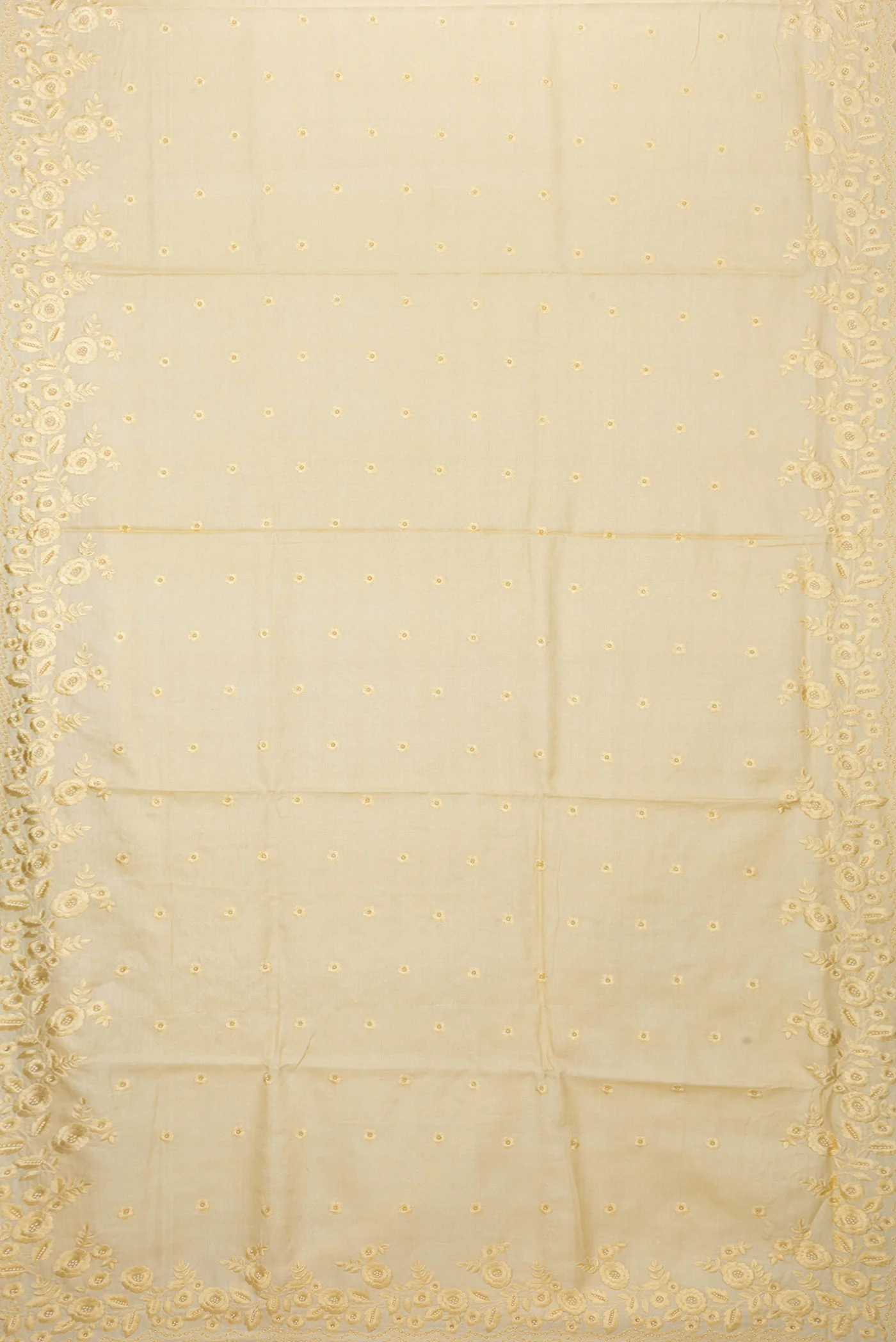 Sandal Dual Tone Tussar Saree - Image 6