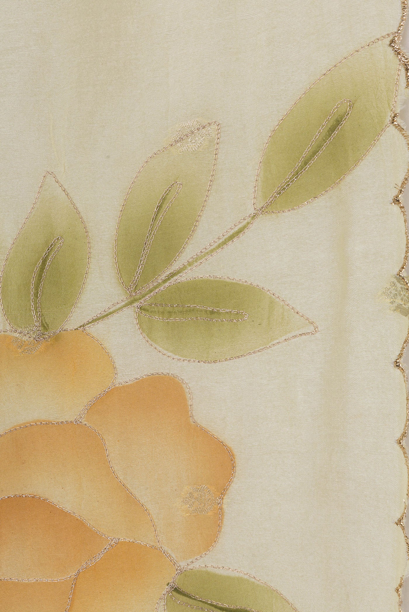 Sandal Tussar Silk Saree - Image 3