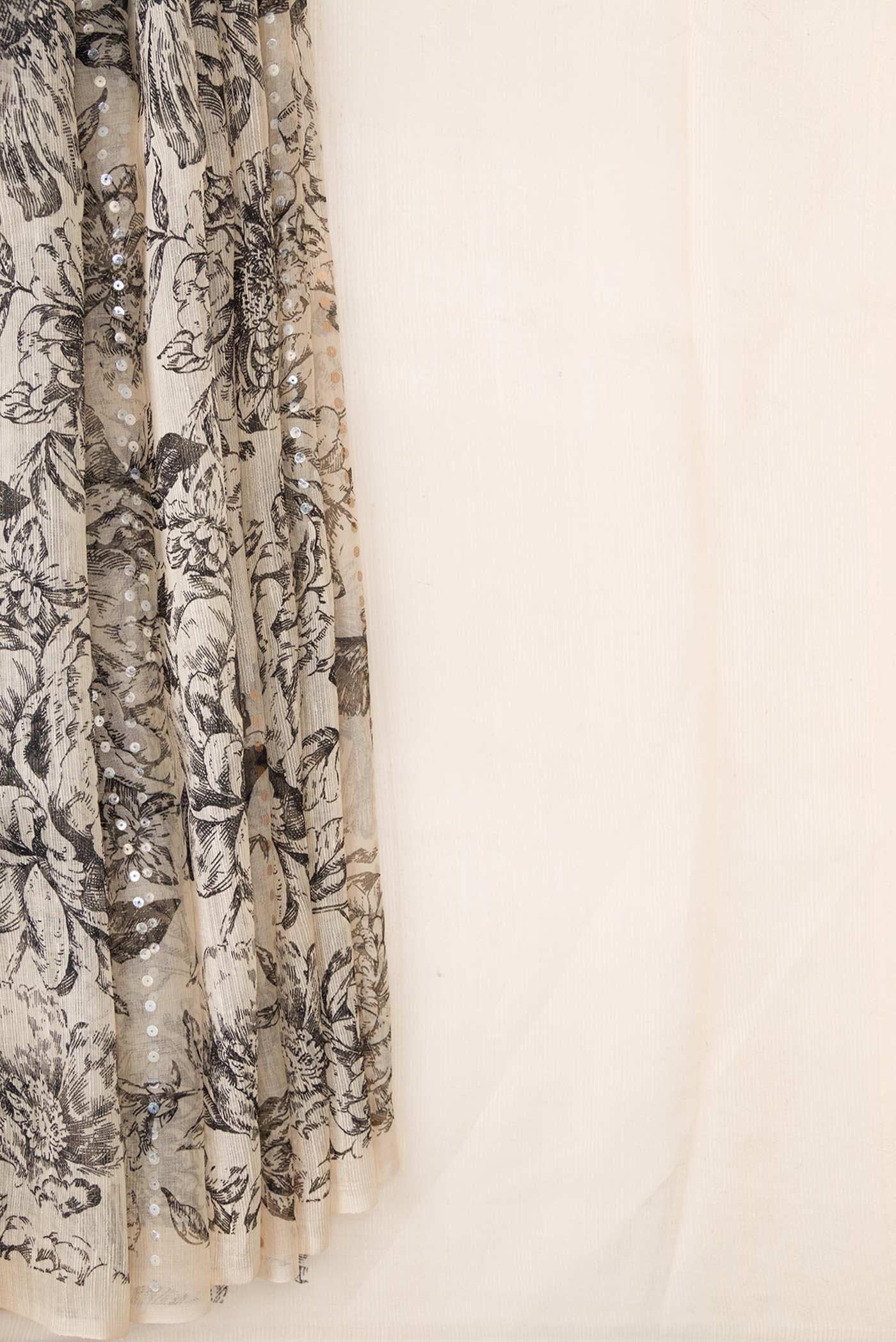 Sandal Dual Tone Tussar Silk Saree - Image 3